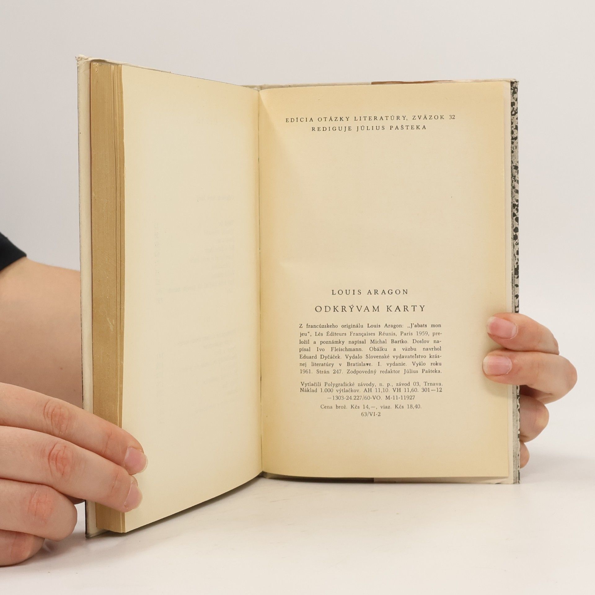 Louis Aragon Odkrývam karty