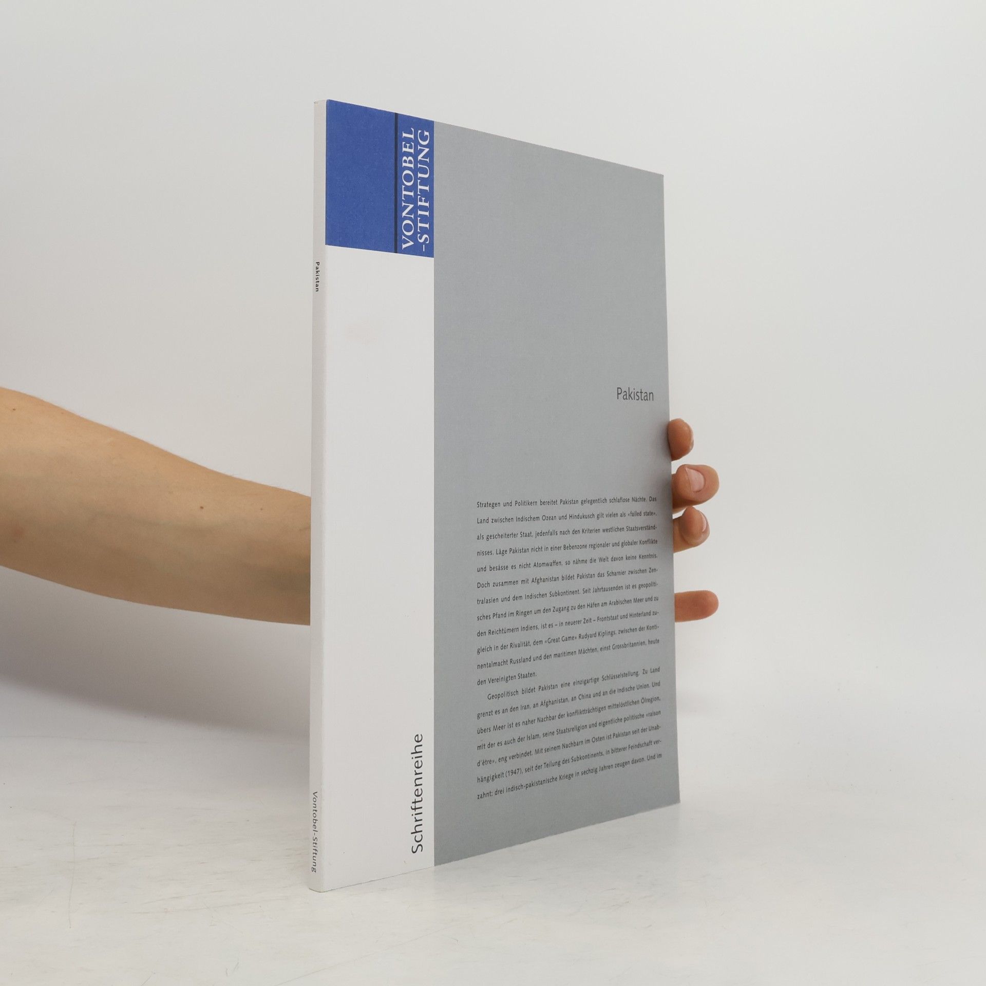 kolektiv Vontobel-Stiftung Schriftenreihe. Pakistan