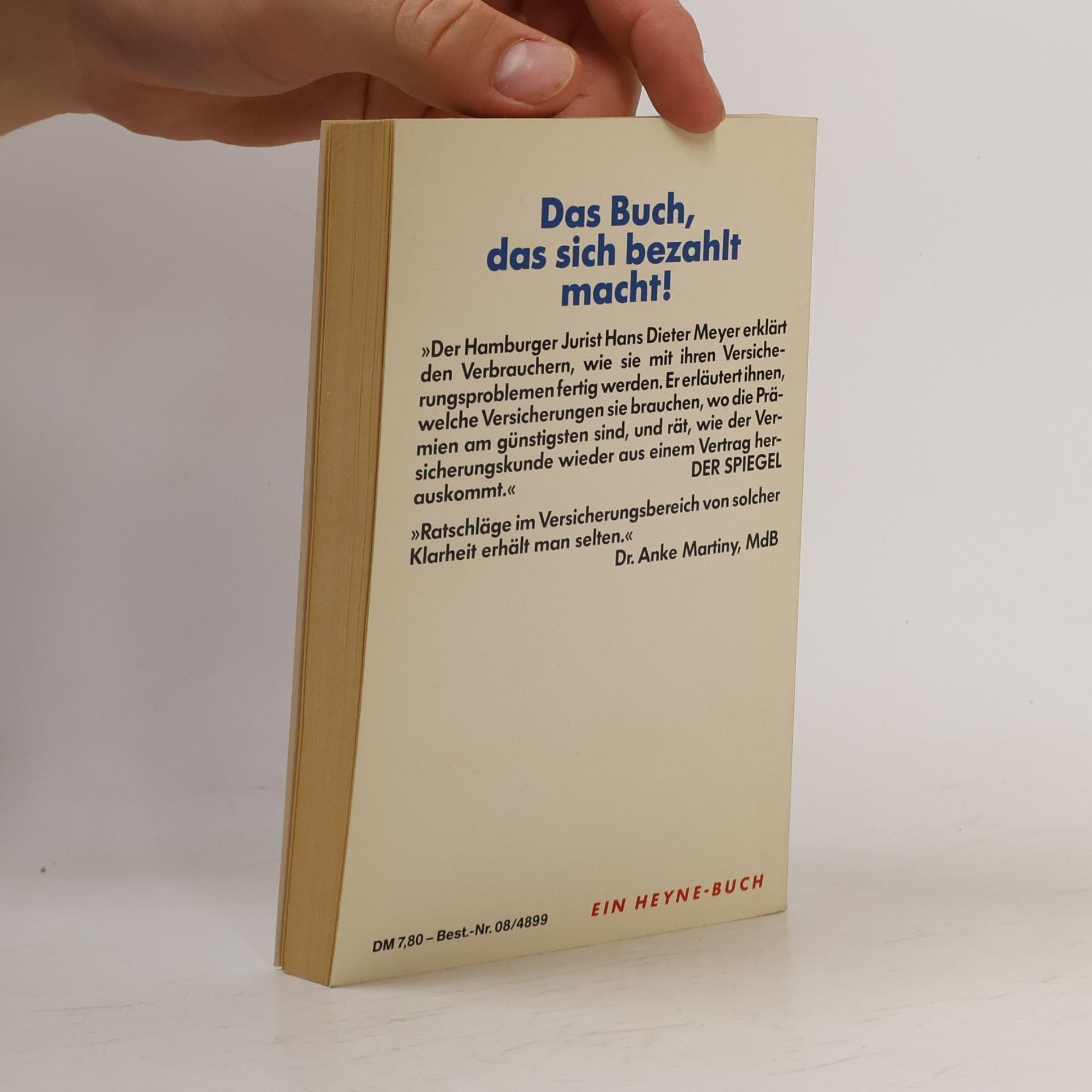Hans Dieter Meyer Ratgeber Versicherung