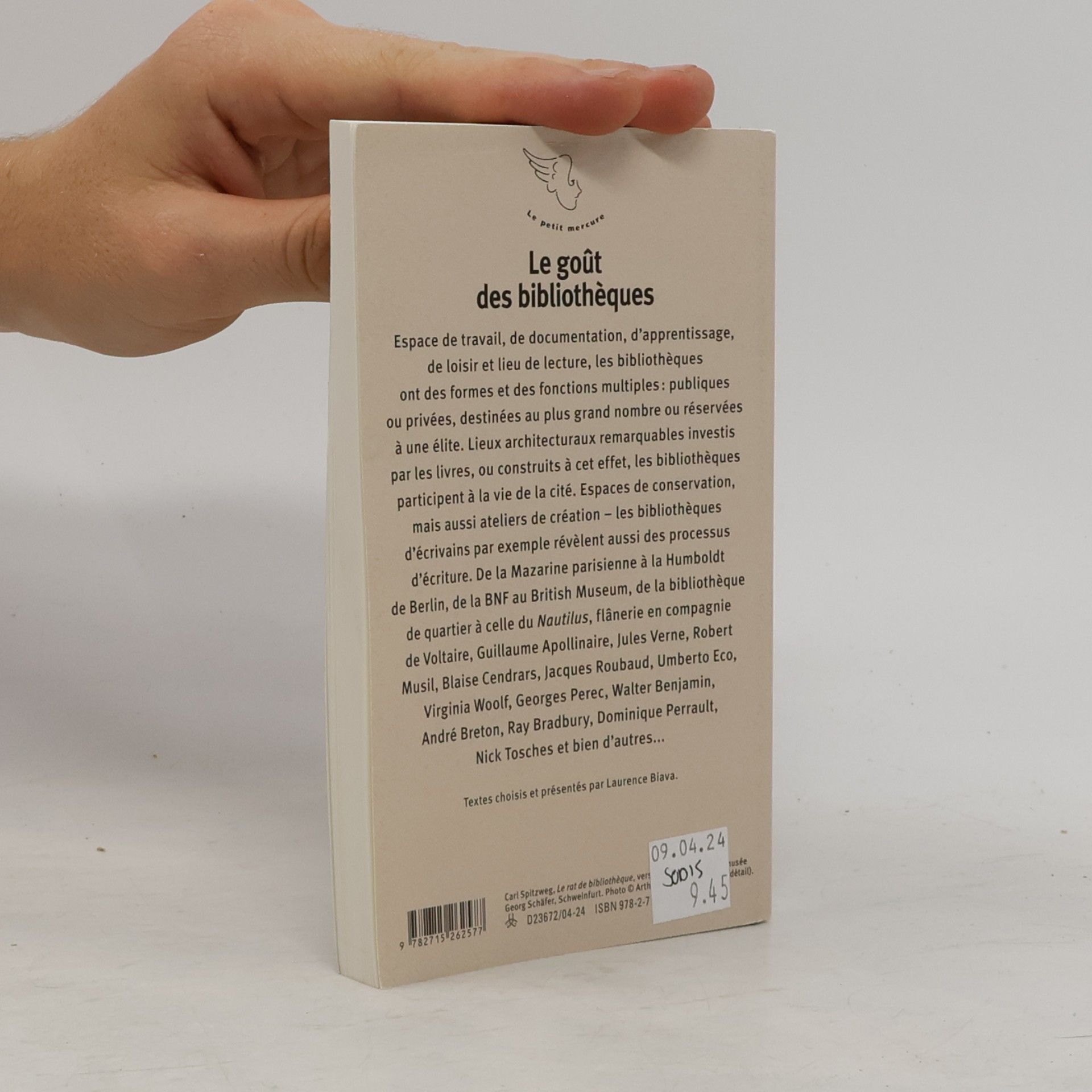 Le petit mercure: Le goût des bibliothèques