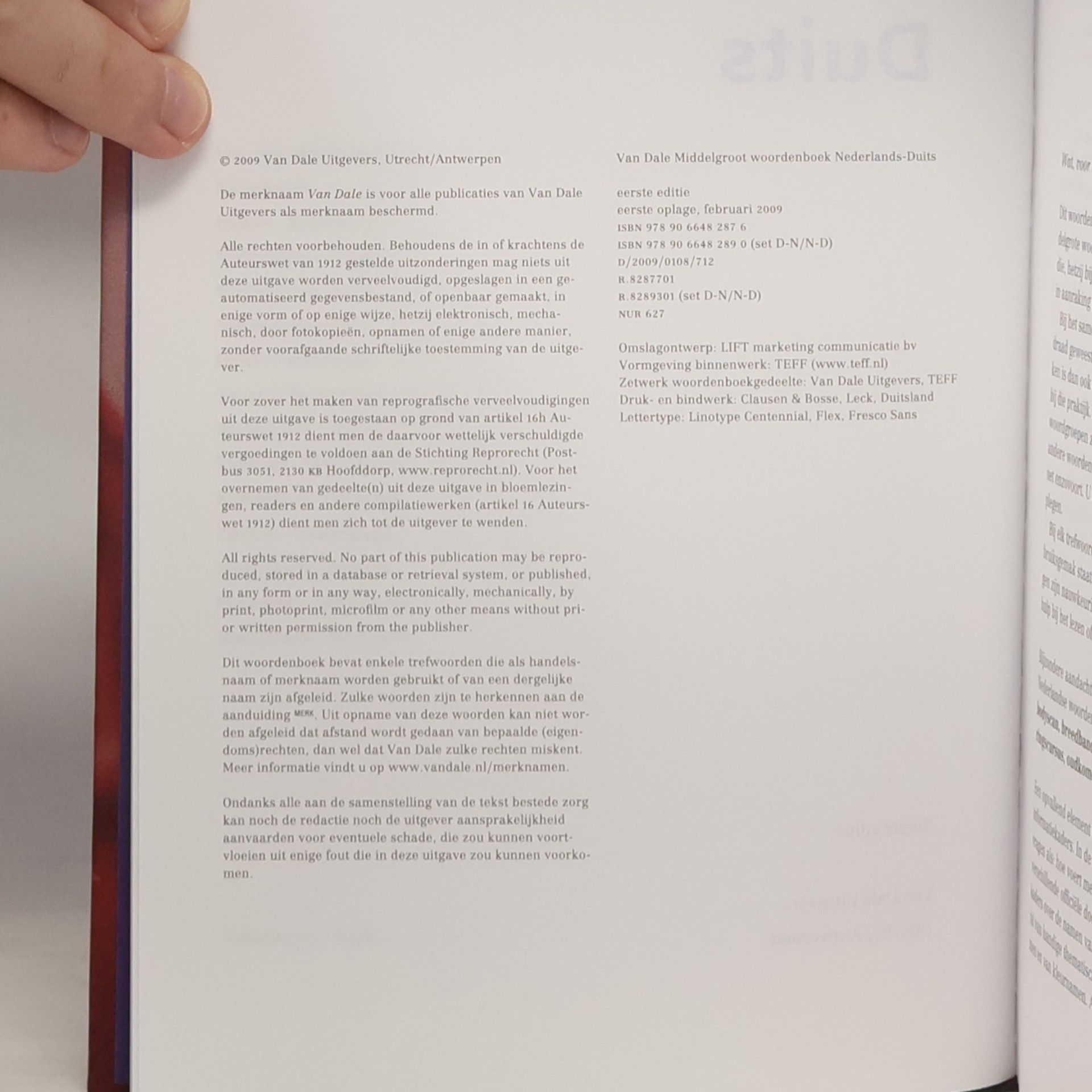 Van Dale Middelgroot woordenboek Nederlands-Duits