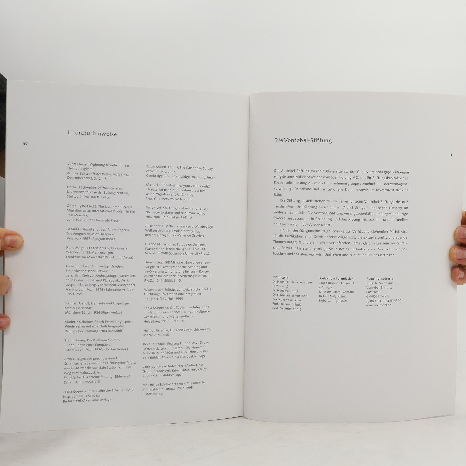 Autorenkollektiv Vontobel-Stiftung. Planet der Nomaden