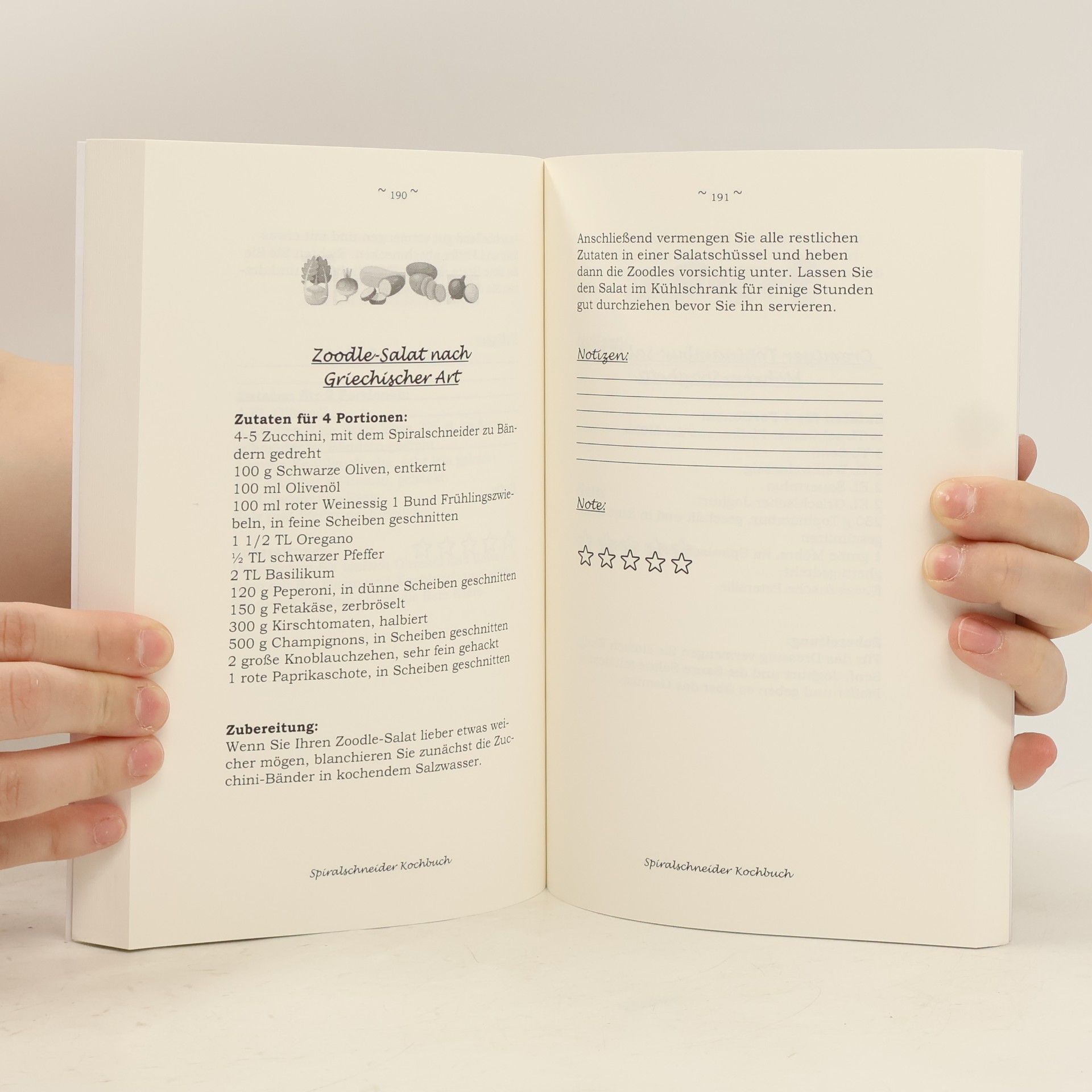 Lucy Pick Spiralschneider Kochbuch