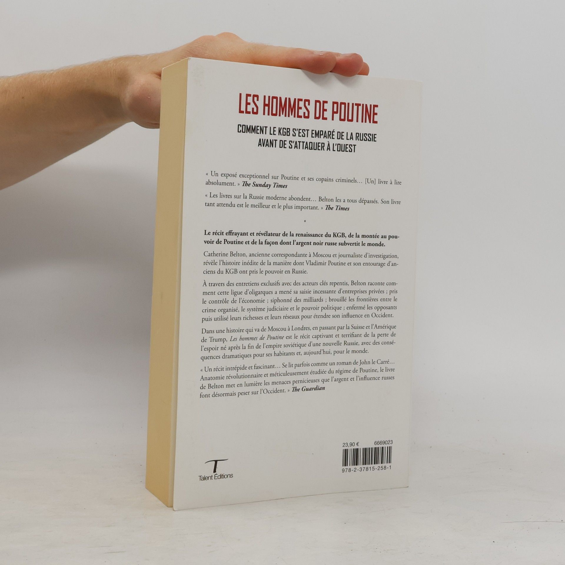 Catherine Belton Les hommes de Poutine