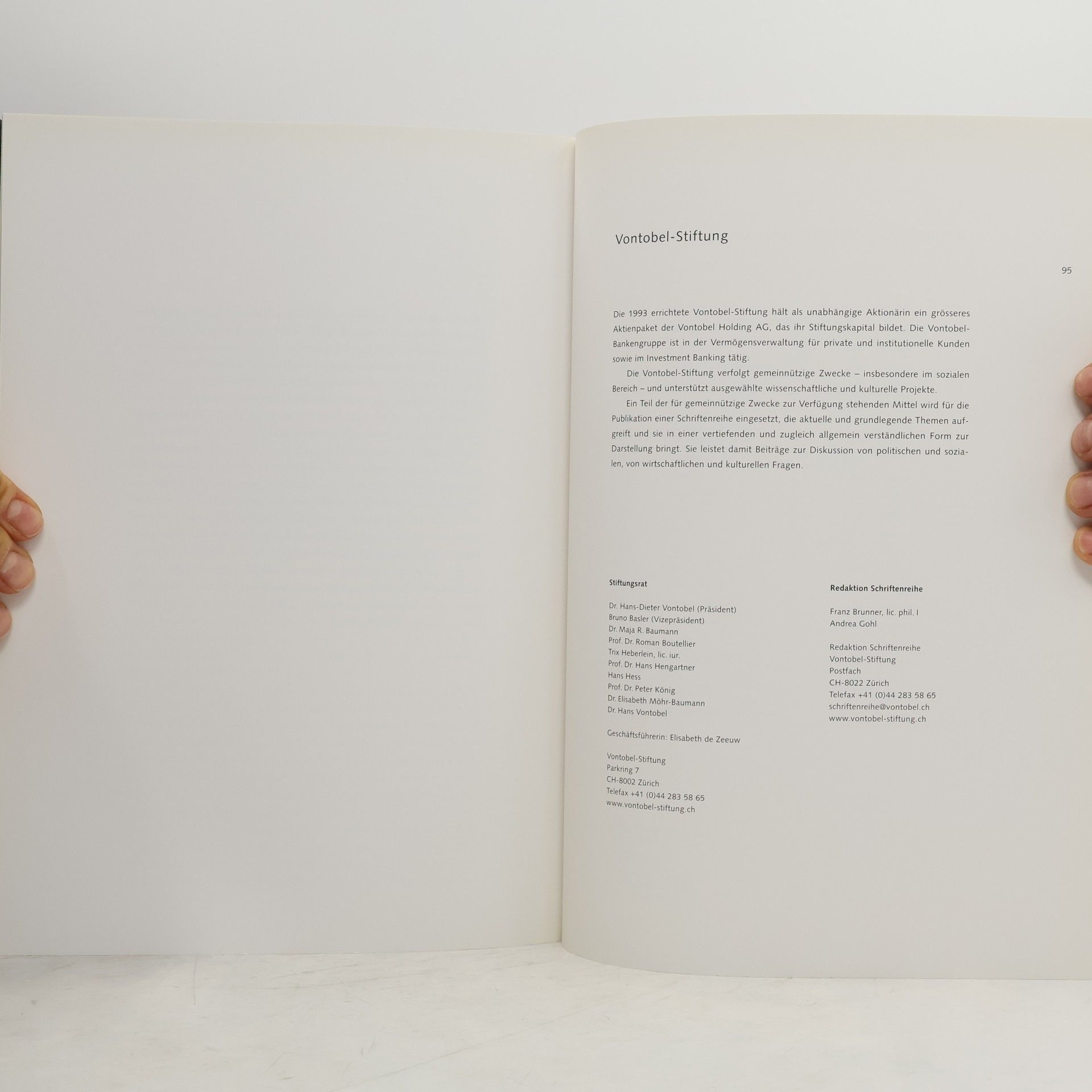 Autorenkollektiv Vontobel-Stiftung