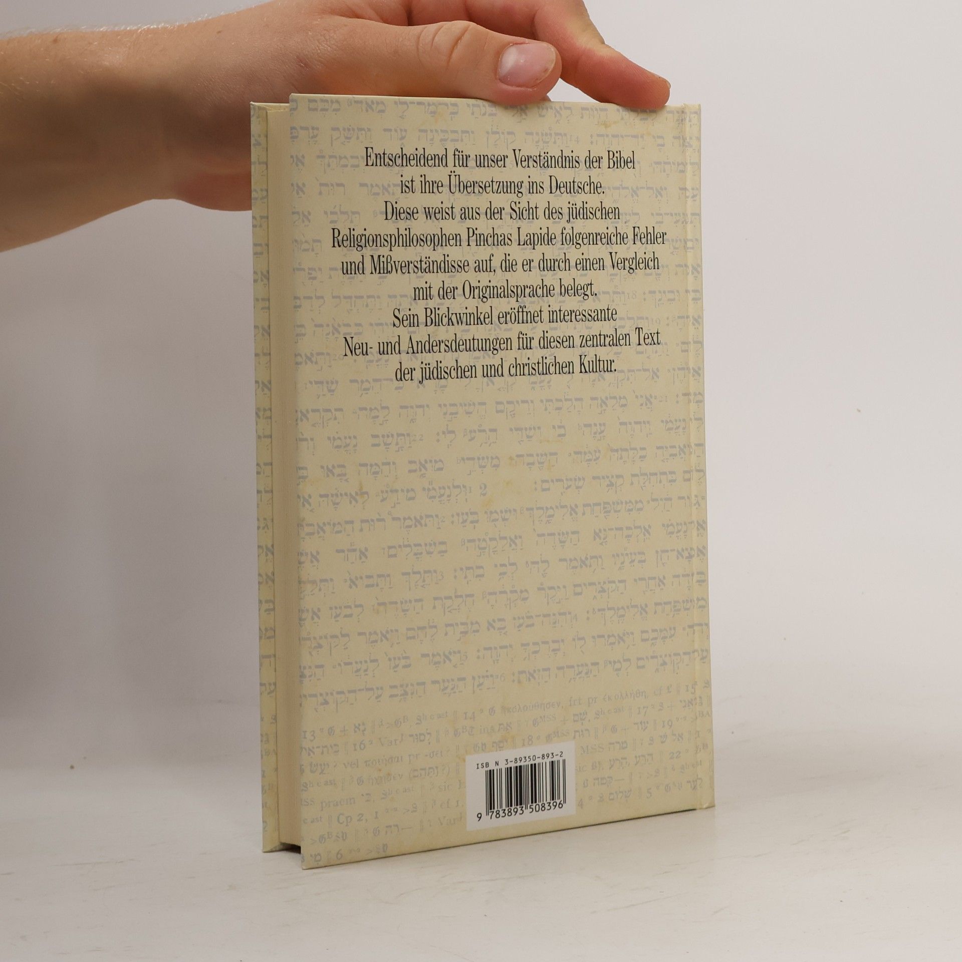Pinchas Lapide Ist die Bibel richtig übersetzt? 1+2