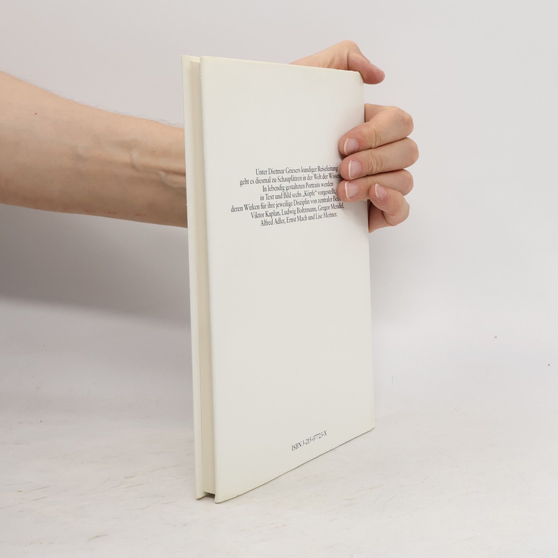 Dietmar Grieser Köpfe. Portraits der Wissenschaft
