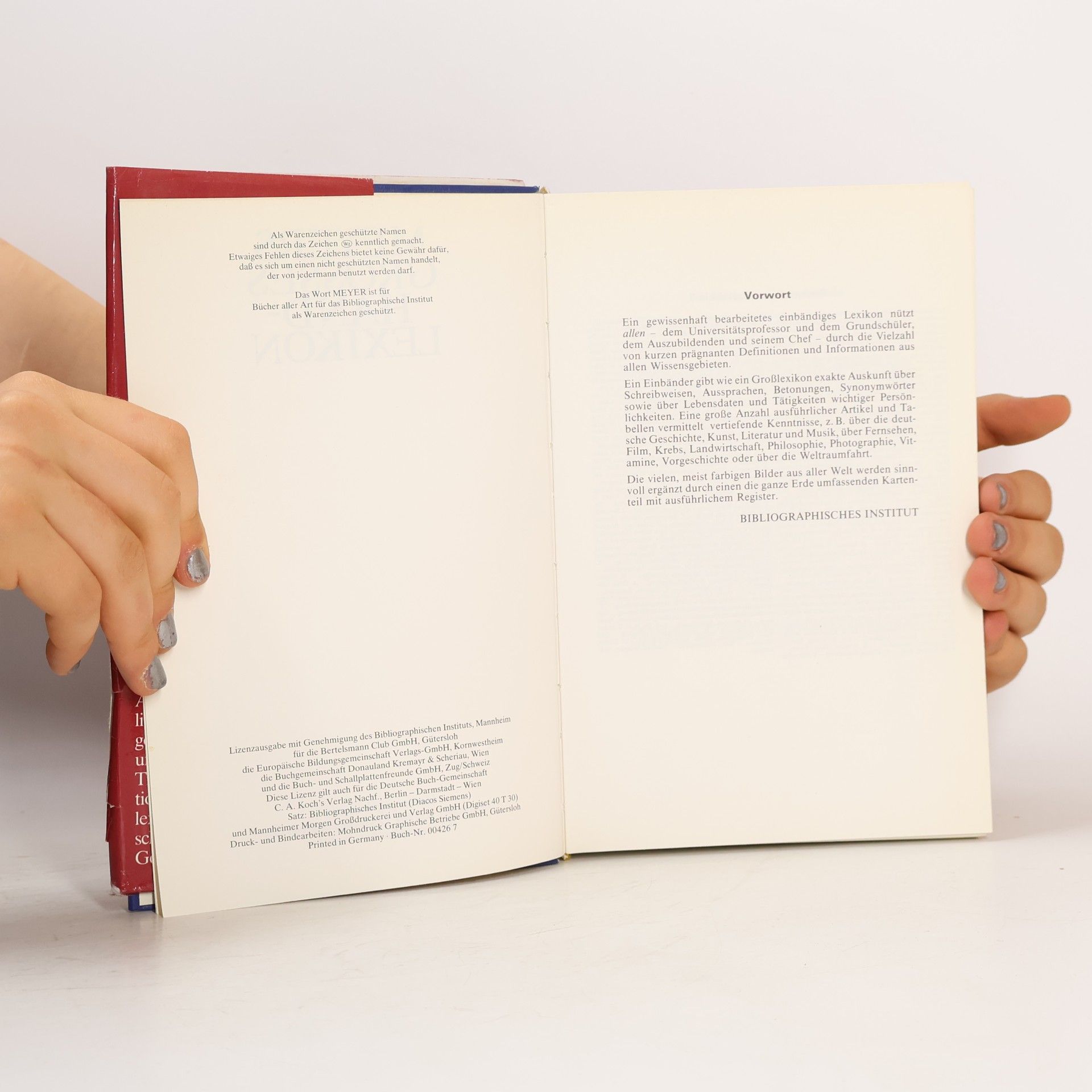 Various authors Meyers Grosses Handlexikon von A bis Z