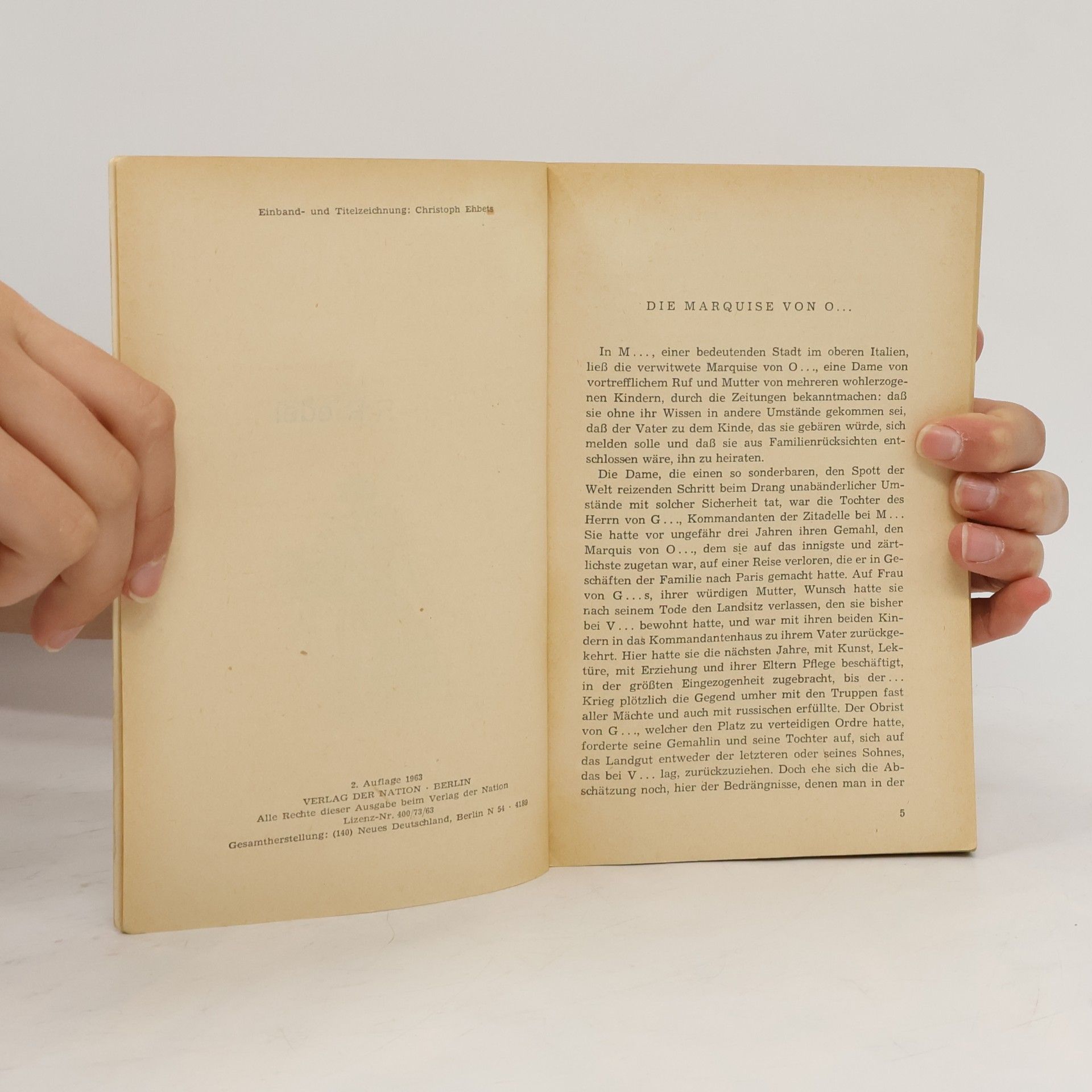 Heinrich von Kleist Die Marquise von O...