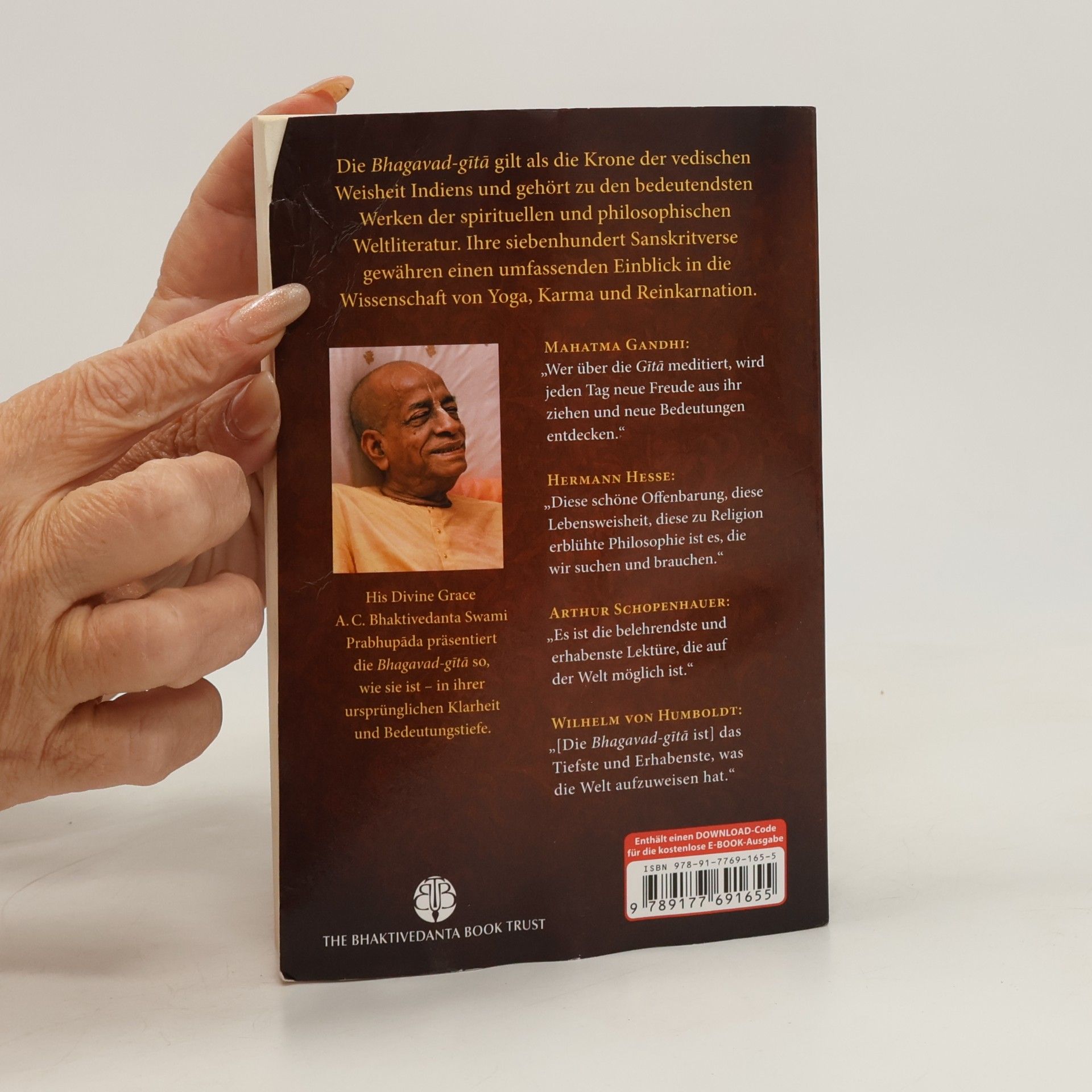 Šrí Šrímad A. Č. Bhaktivédanta Swami Prabhupáda Bhagavad-gita wie sie ist