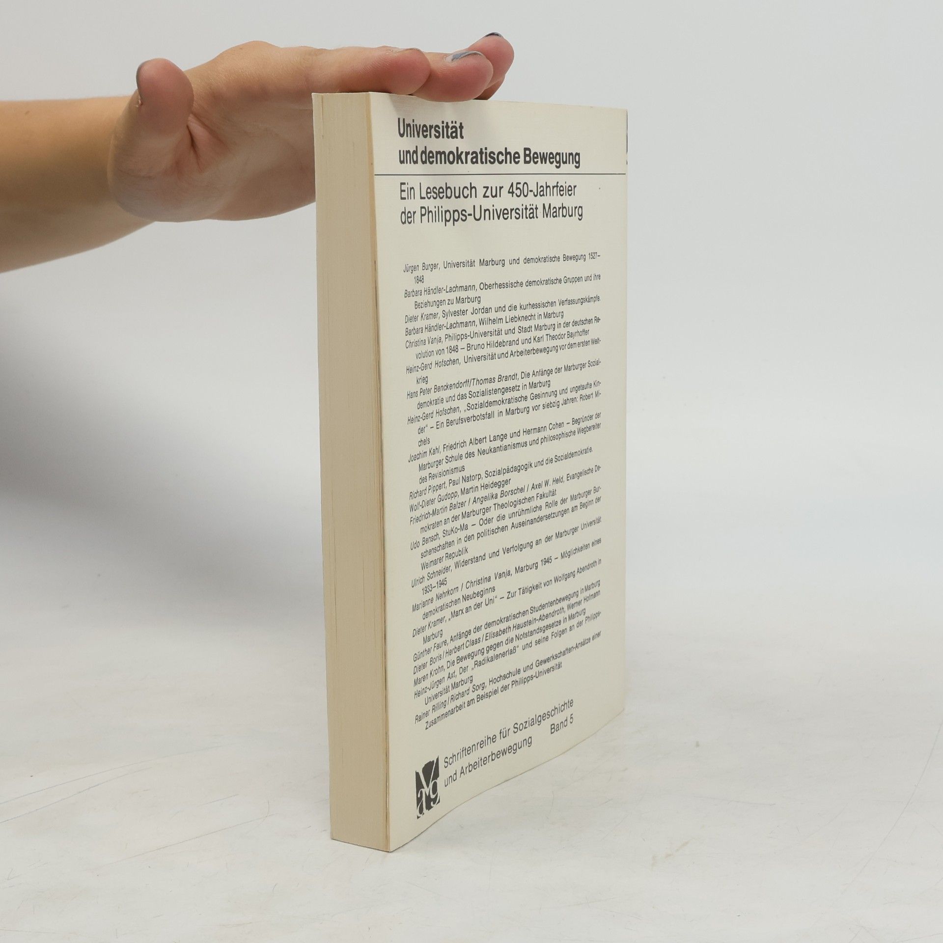 Dieter Kramer Schriftenreihe für Arbeiterbewegung und Gesellschaftswissenschaft - 5: Universität und demokratische Bewegung