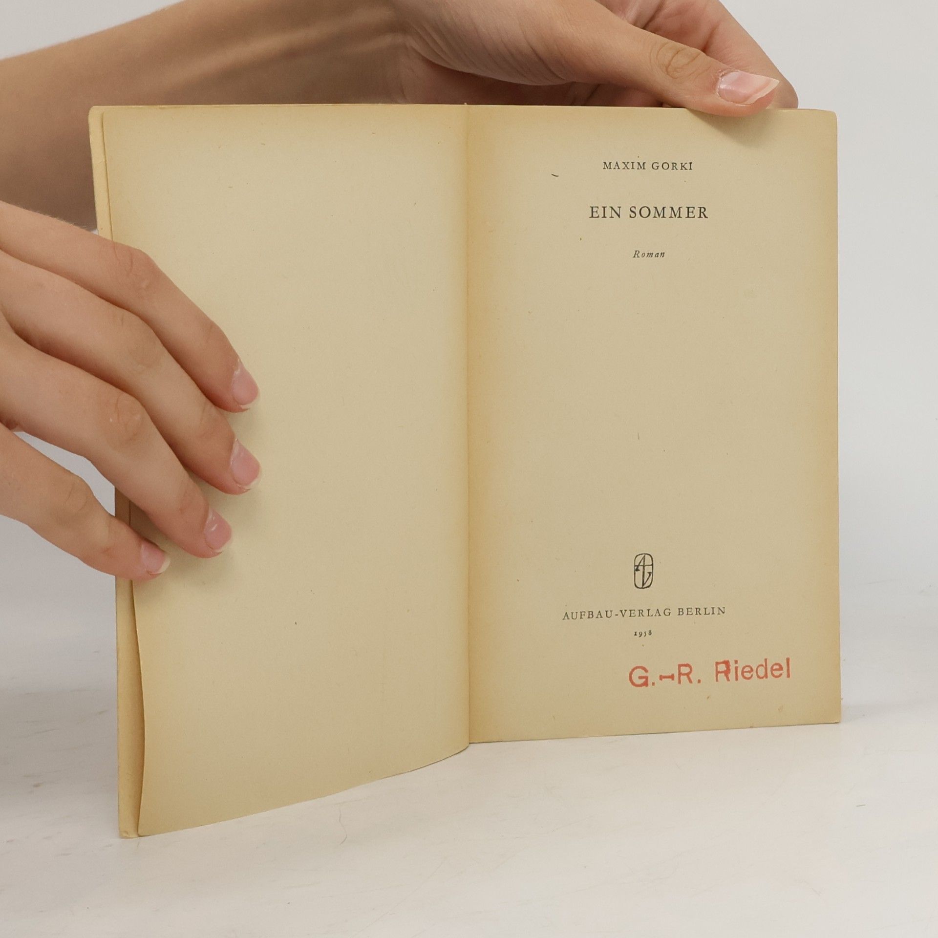 Maxim Gorkij Ein Sommer