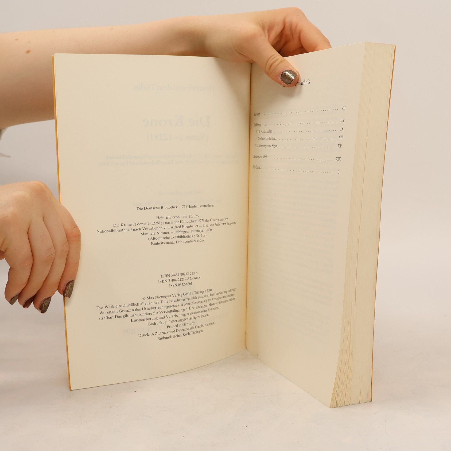 Heinrich von dem Türlin Altdeutsche Textbibliothek - 112: Die Krone (Verse 1-12281)