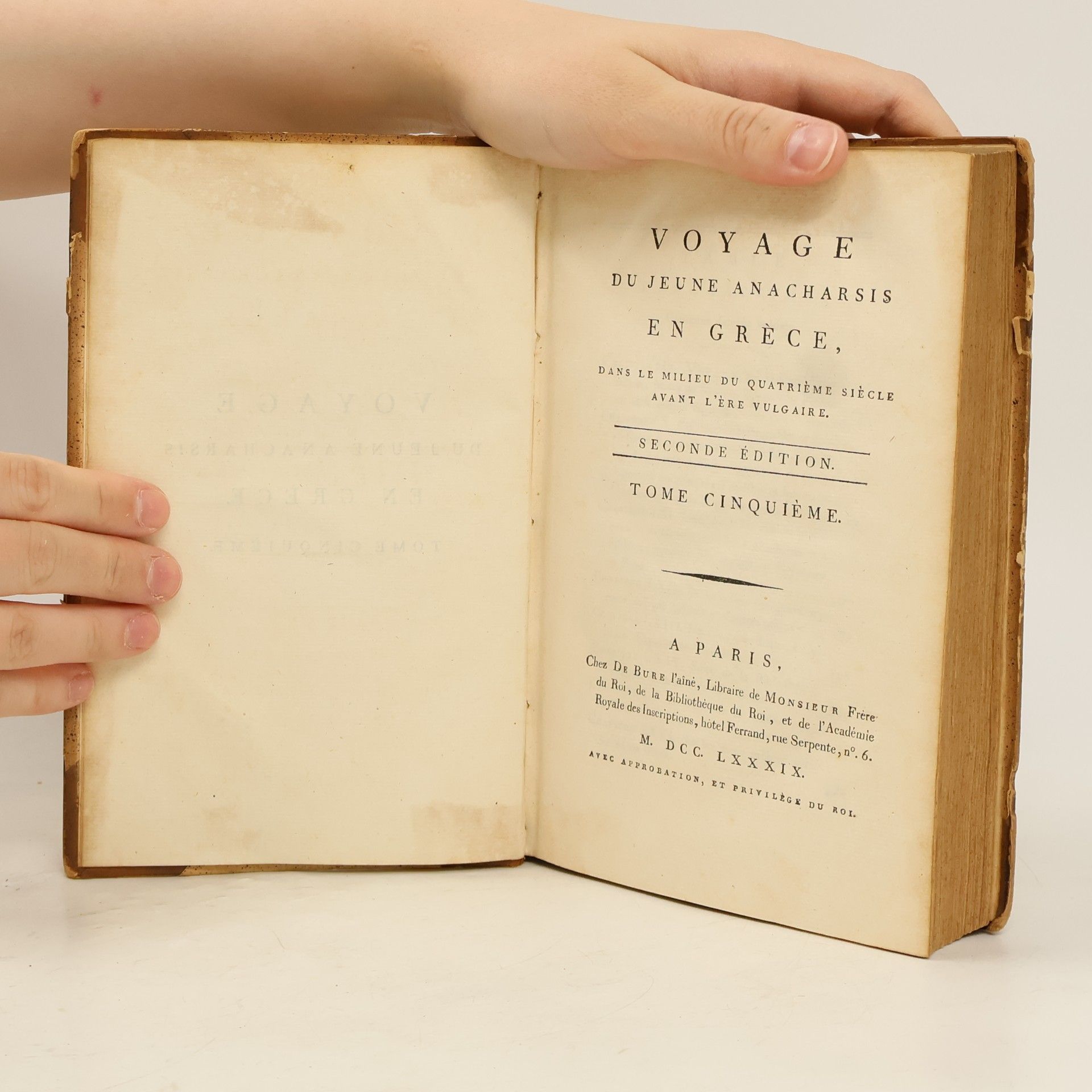Jean-Jacques Barthélemy Voyage du jeune Anacharsis en Grèce 5