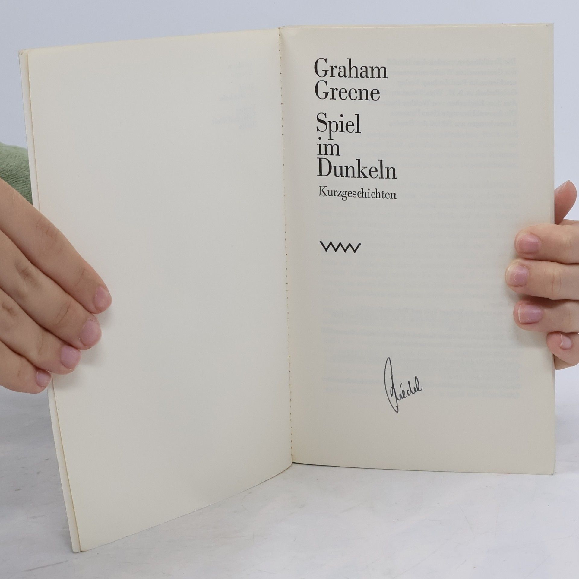 Graham Greene Spiel im Dünkeln