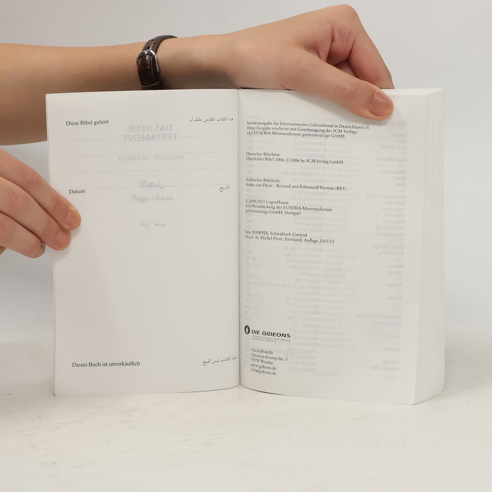 Autores varios Das Neue Testament. Deutsch-Arabisch