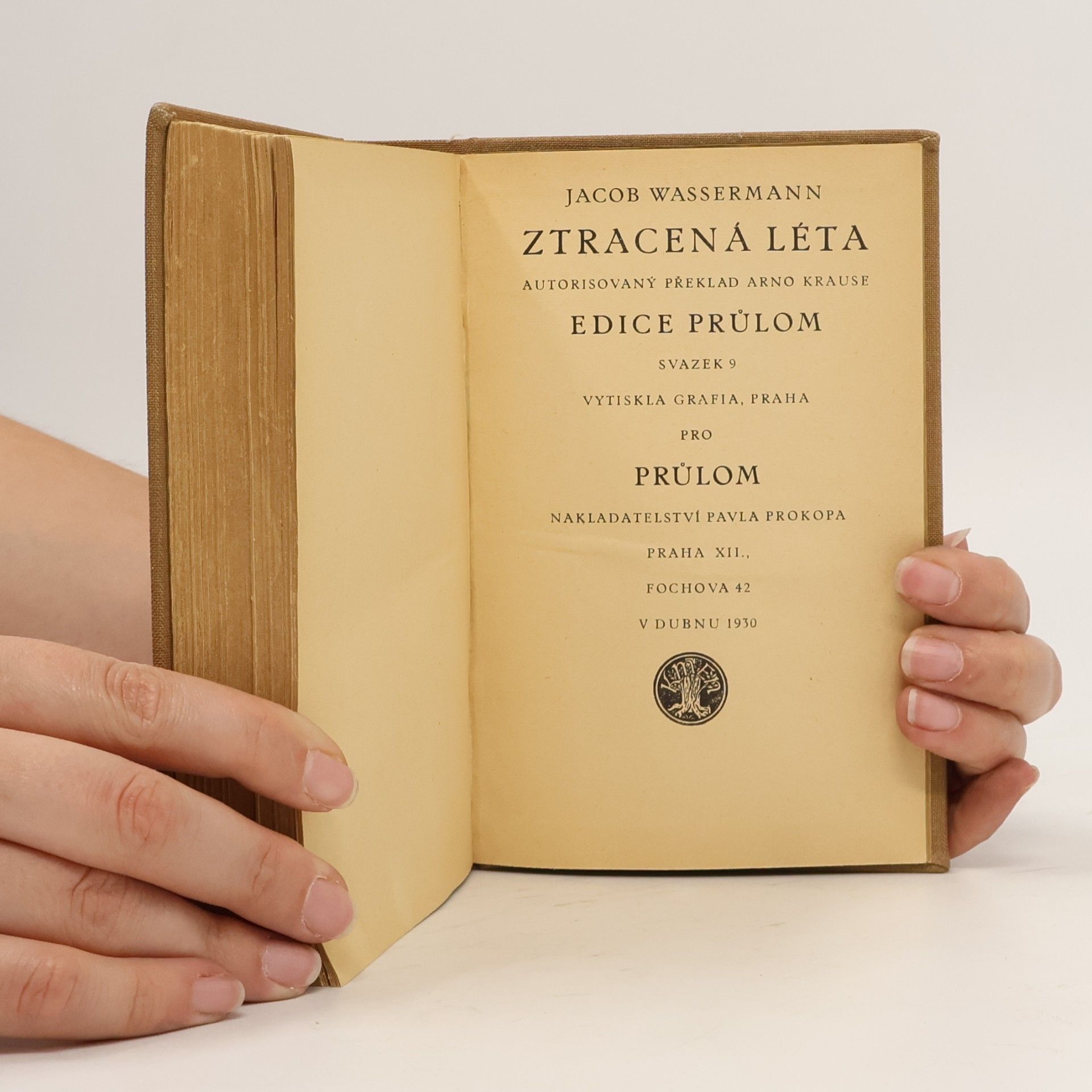 Jakob Wassermann Ztracená léta
