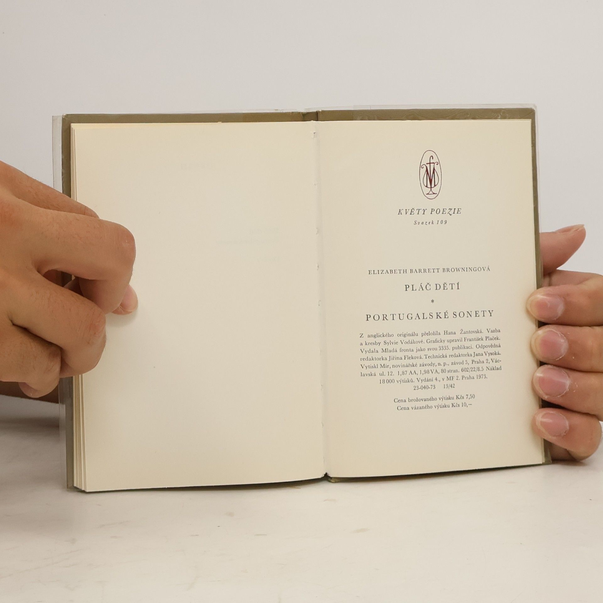 Elizabeth Barrett Browning Portugalské sonety. Pláč dětí