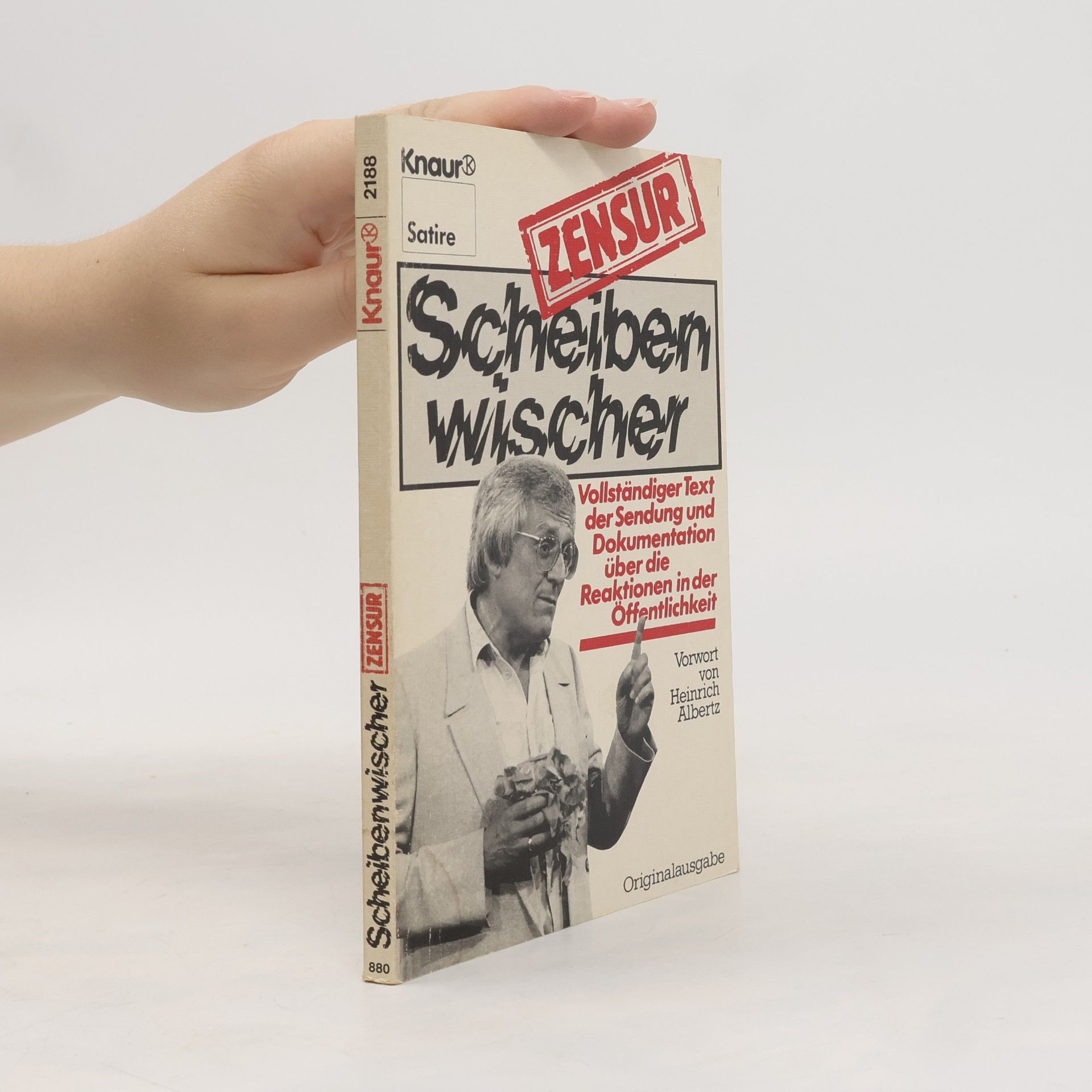 Heinrich Albertz Scheibenwischer-Zensur