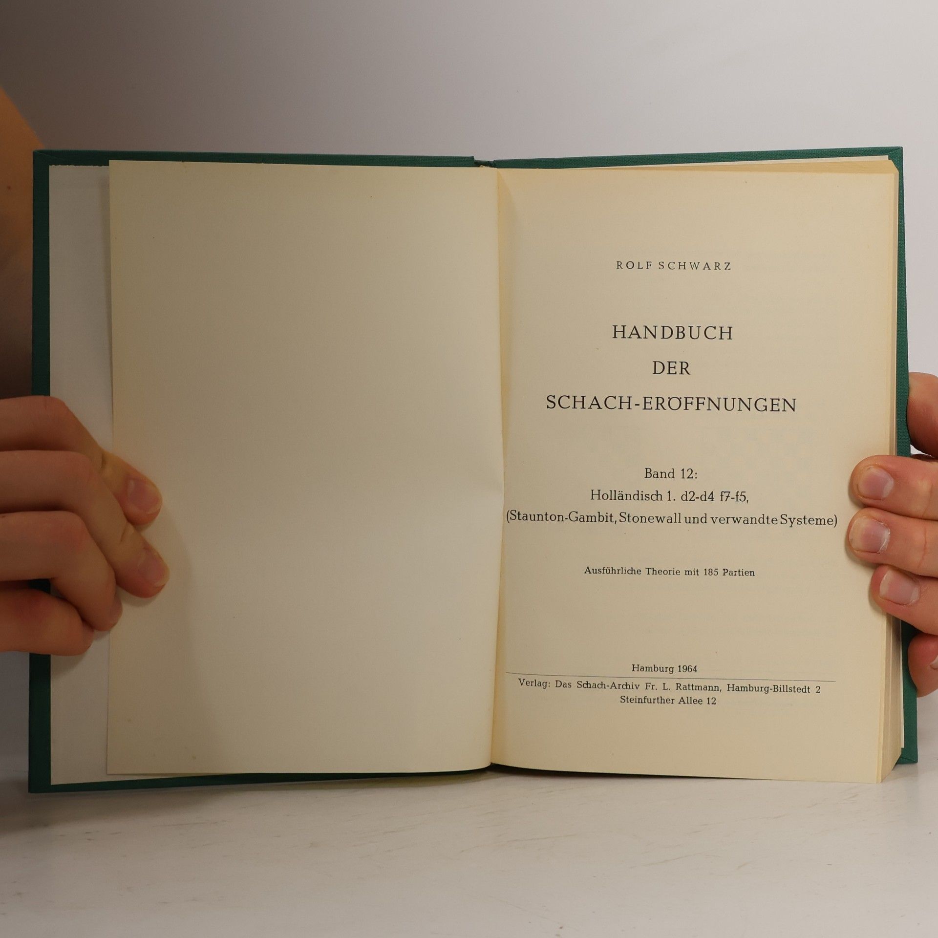 Rolf Schwarz Handbuch der Schach-Eröffnungen, Band 12