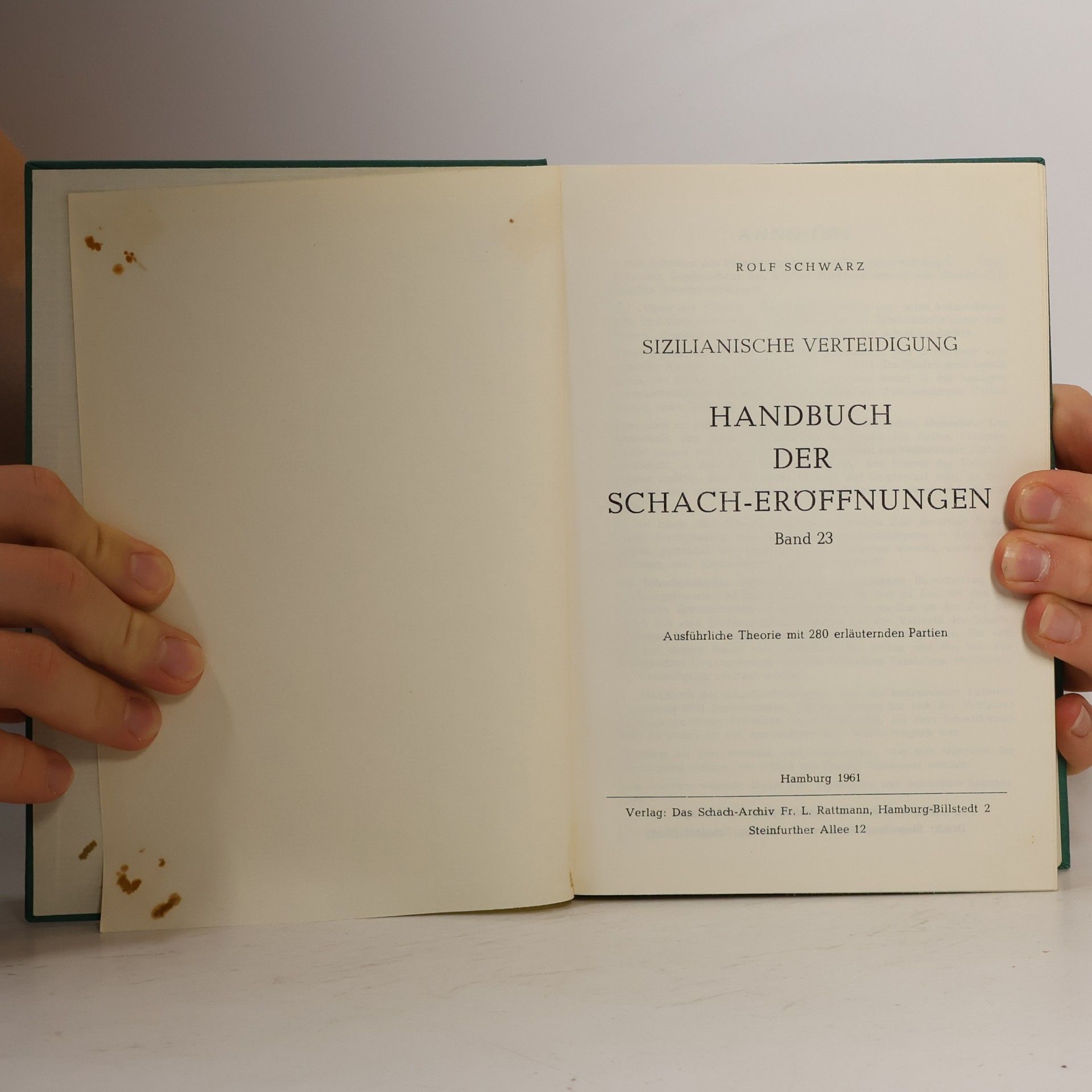Rolf D. Schwarz Die sizilianische Verteidigung