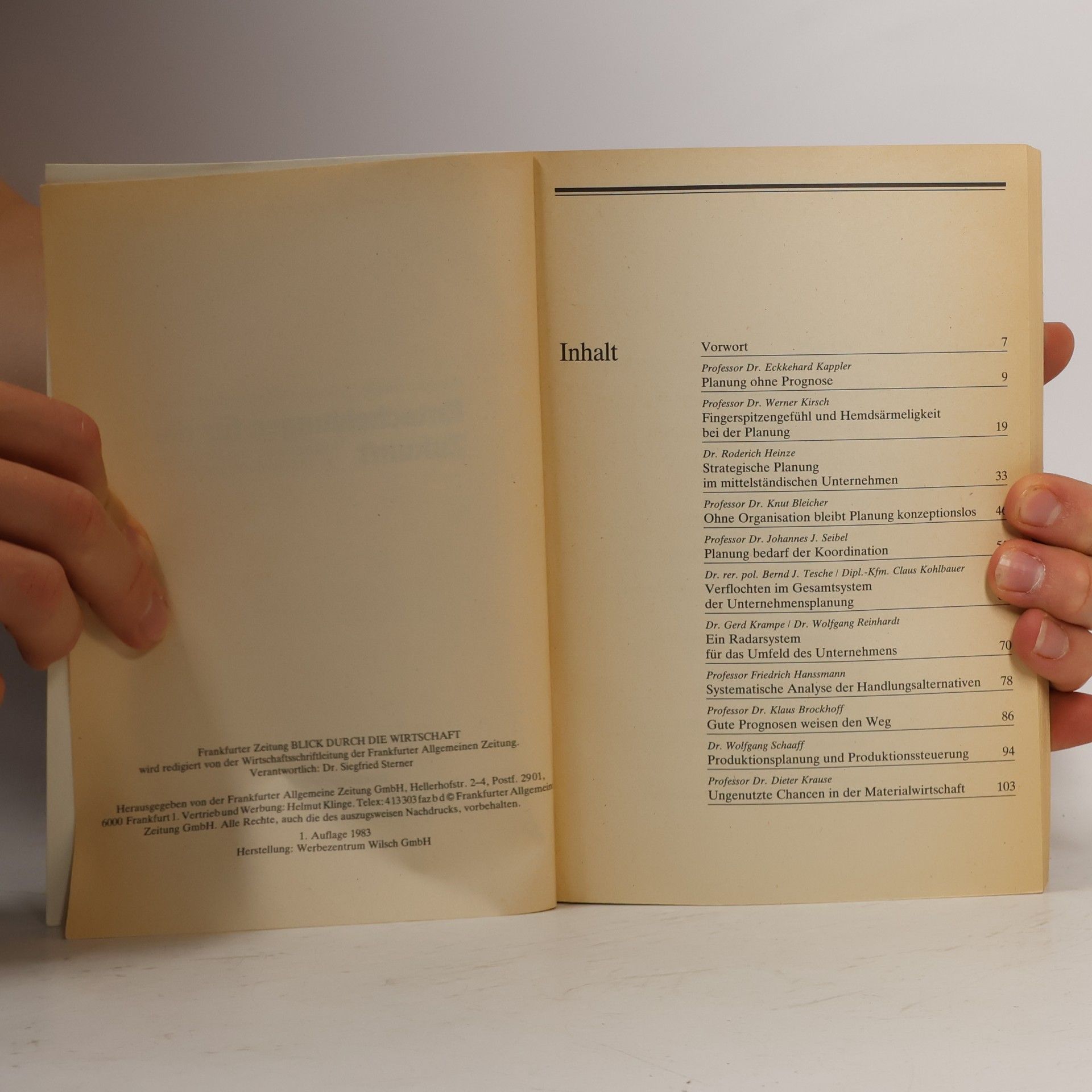 Autorenkollektiv Entscheidungen für die Zukunft