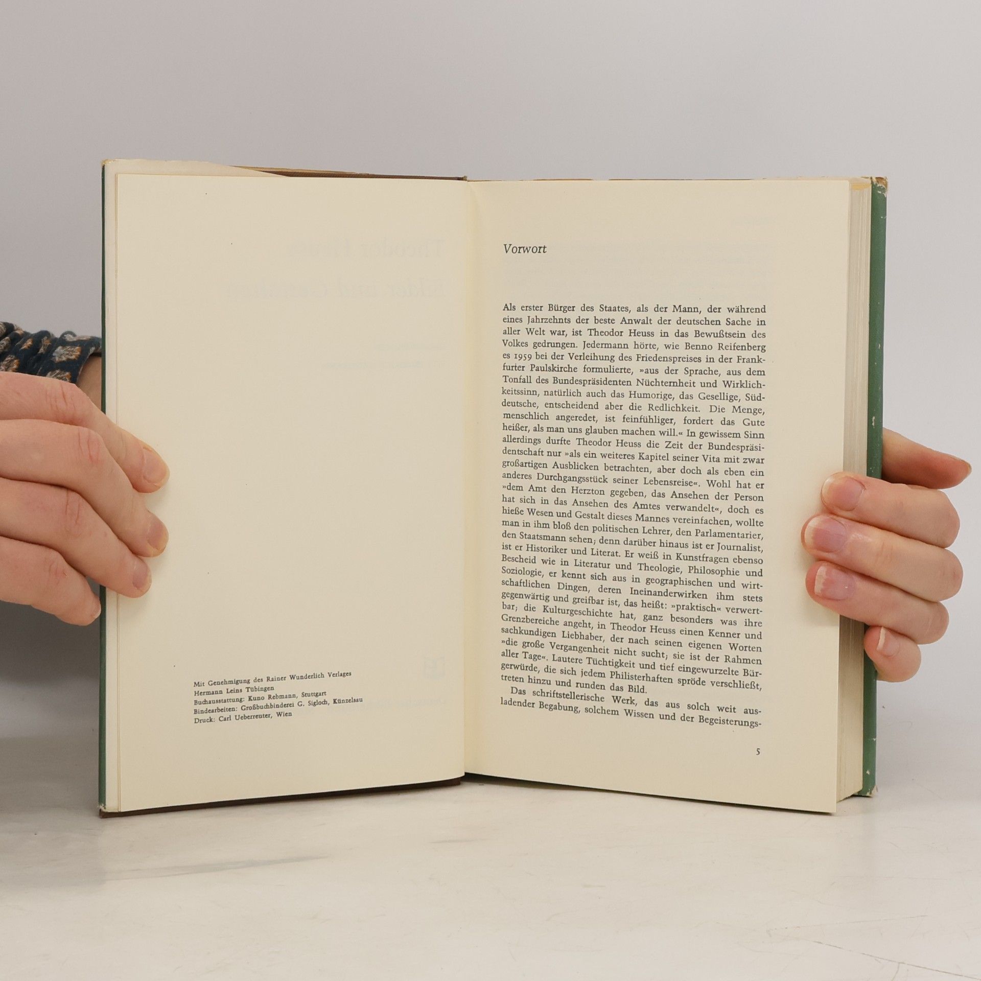 Theodor Heuss Bilder und Gestalten