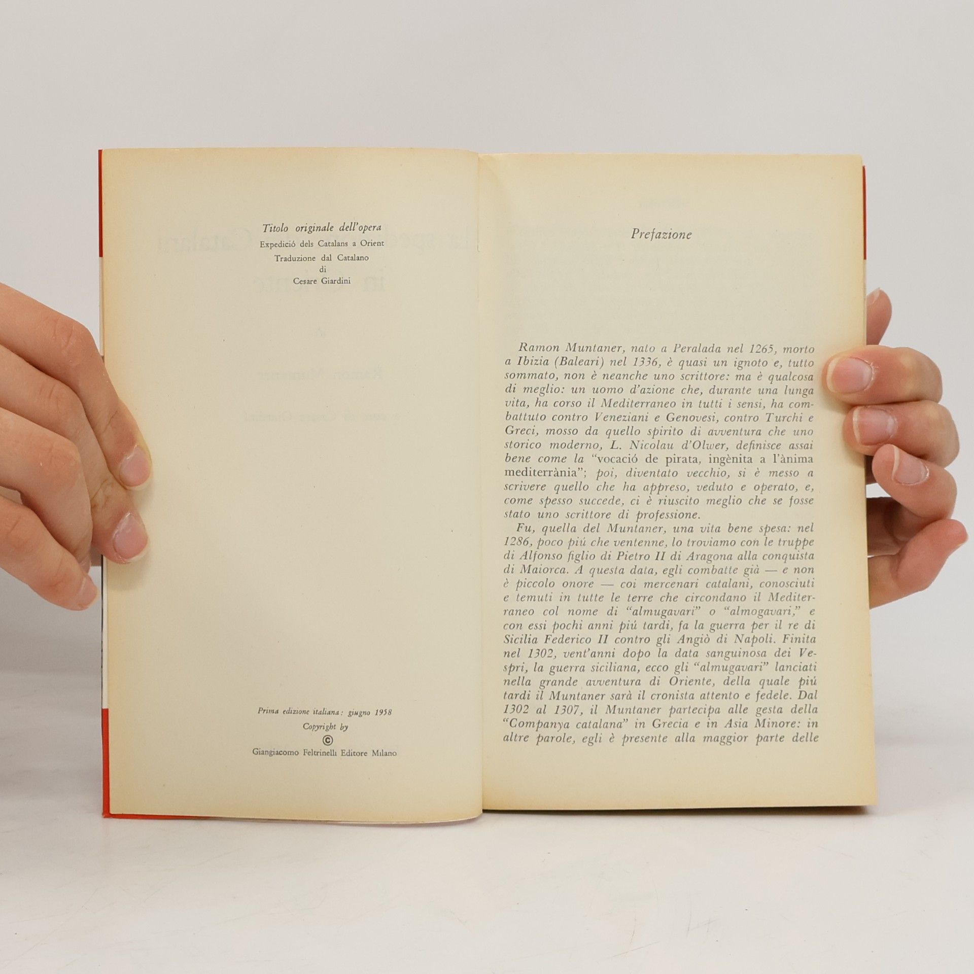 Ramón Muntaner La spedizione dei Catalani in Oriente