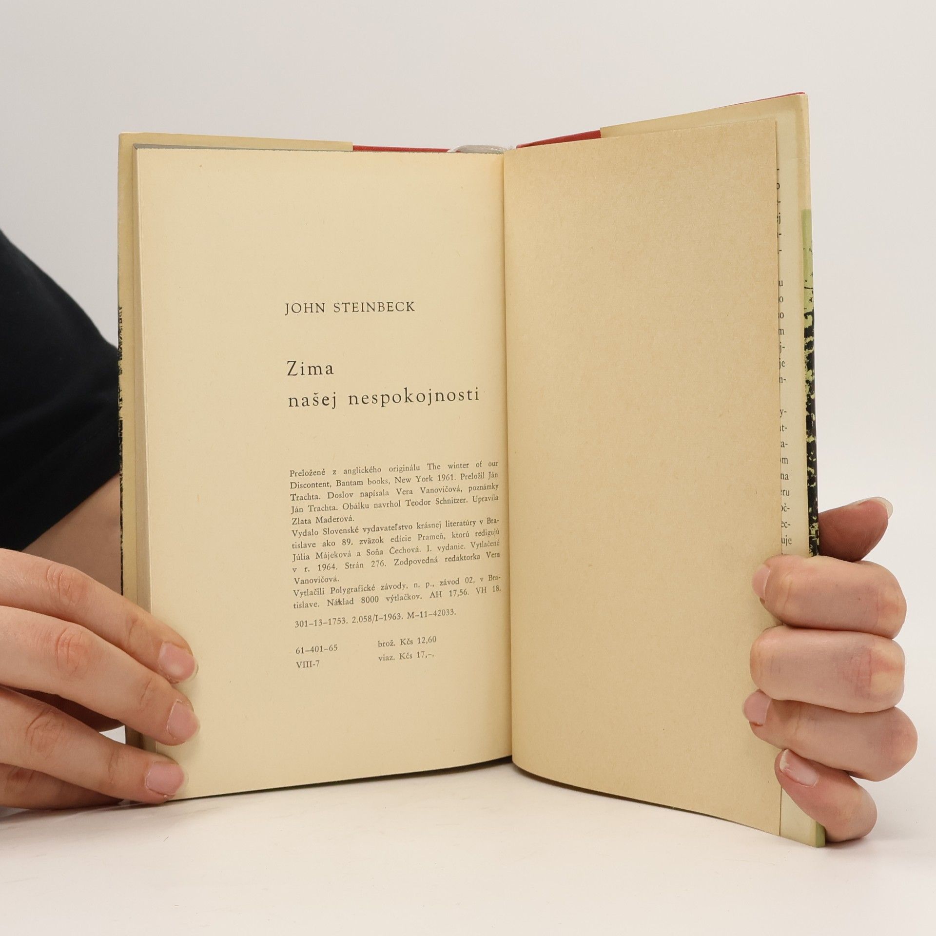 John Steinbeck Zima našej nespokojnosti