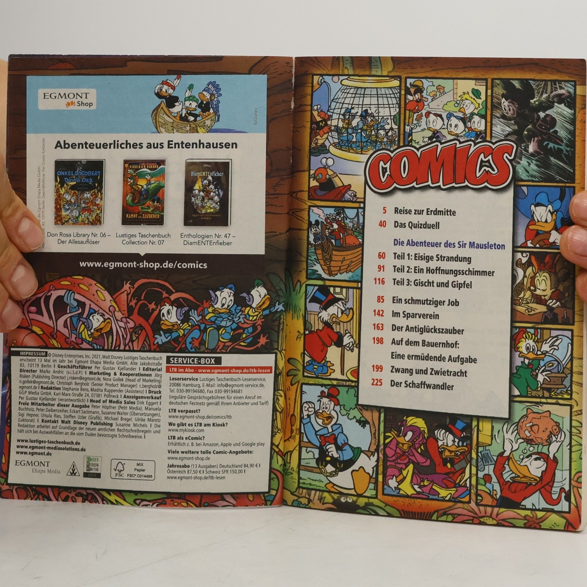 Walt Disney Lustiges Taschenbuch 550. Reise zur Erdmitte