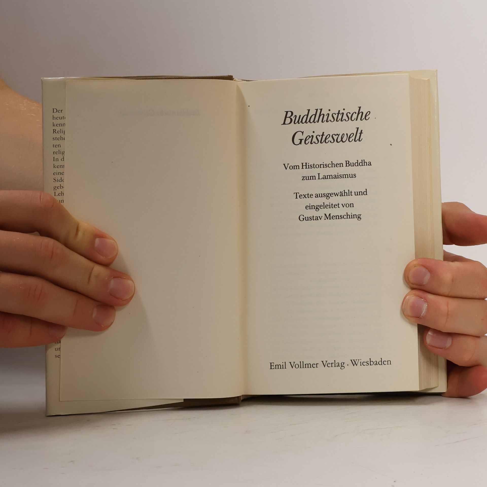Gustav Mensching Buddhistische Geisteswelt
