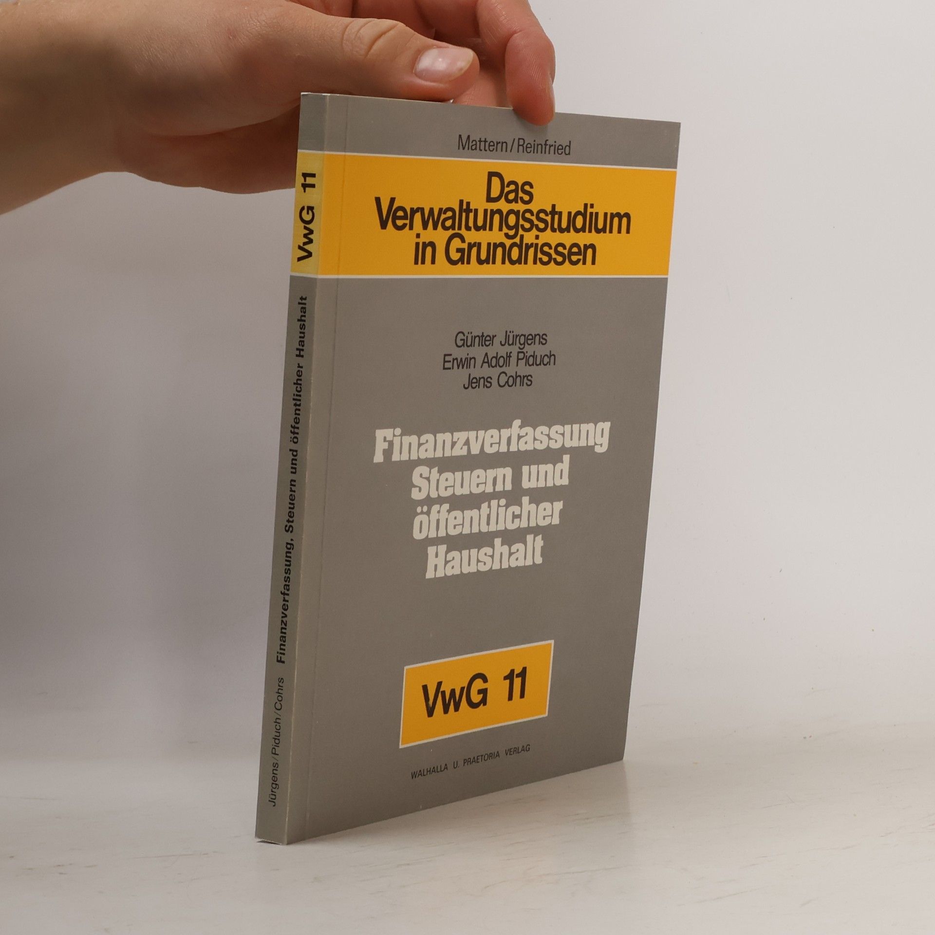 Das Verwaltungsstudium in Grundrissen - 11: Finanzverfassung, Steuern und öffentlicher Haushalt