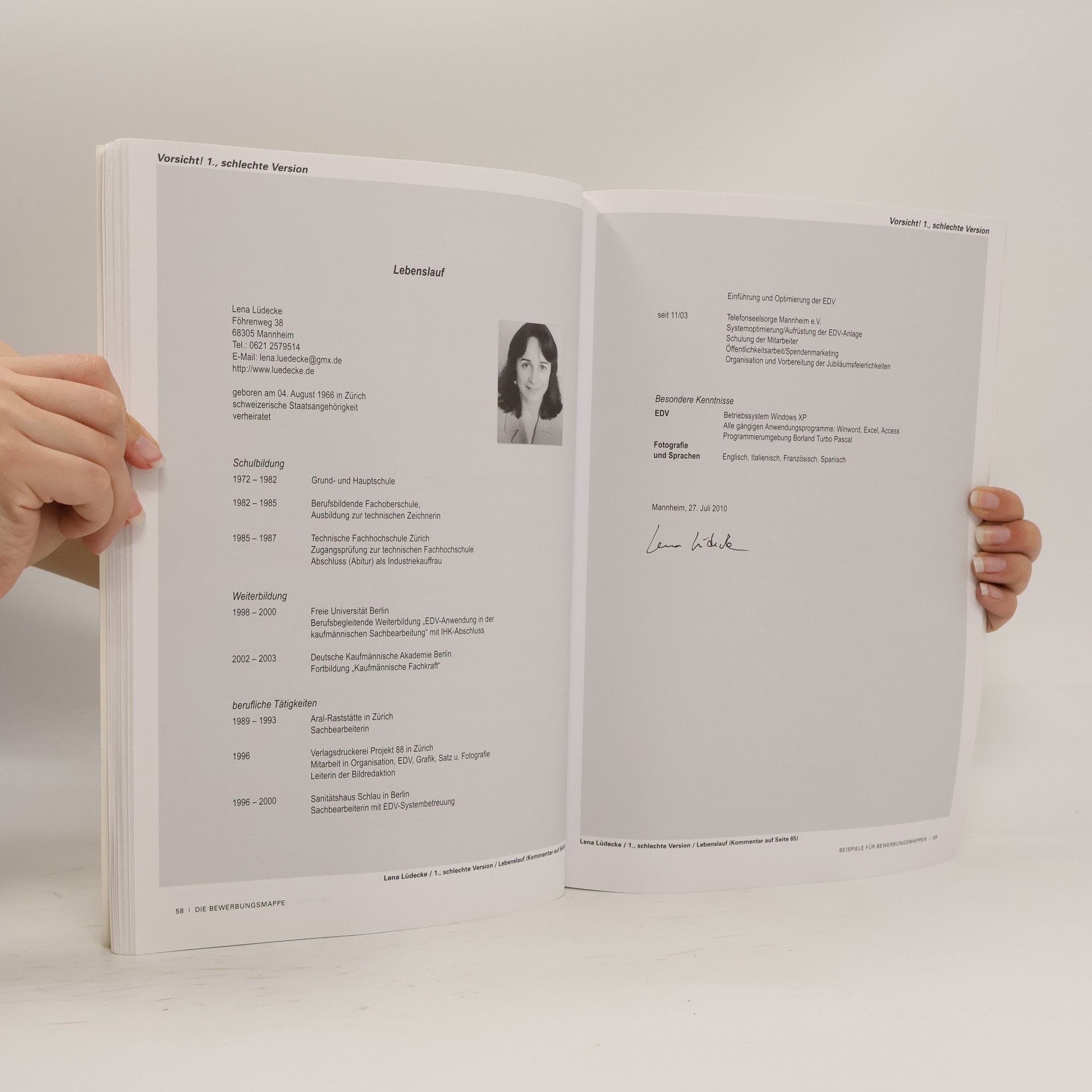 Jürgen Hesse Hesse/Schrader-Training Schriftliche Bewerbung