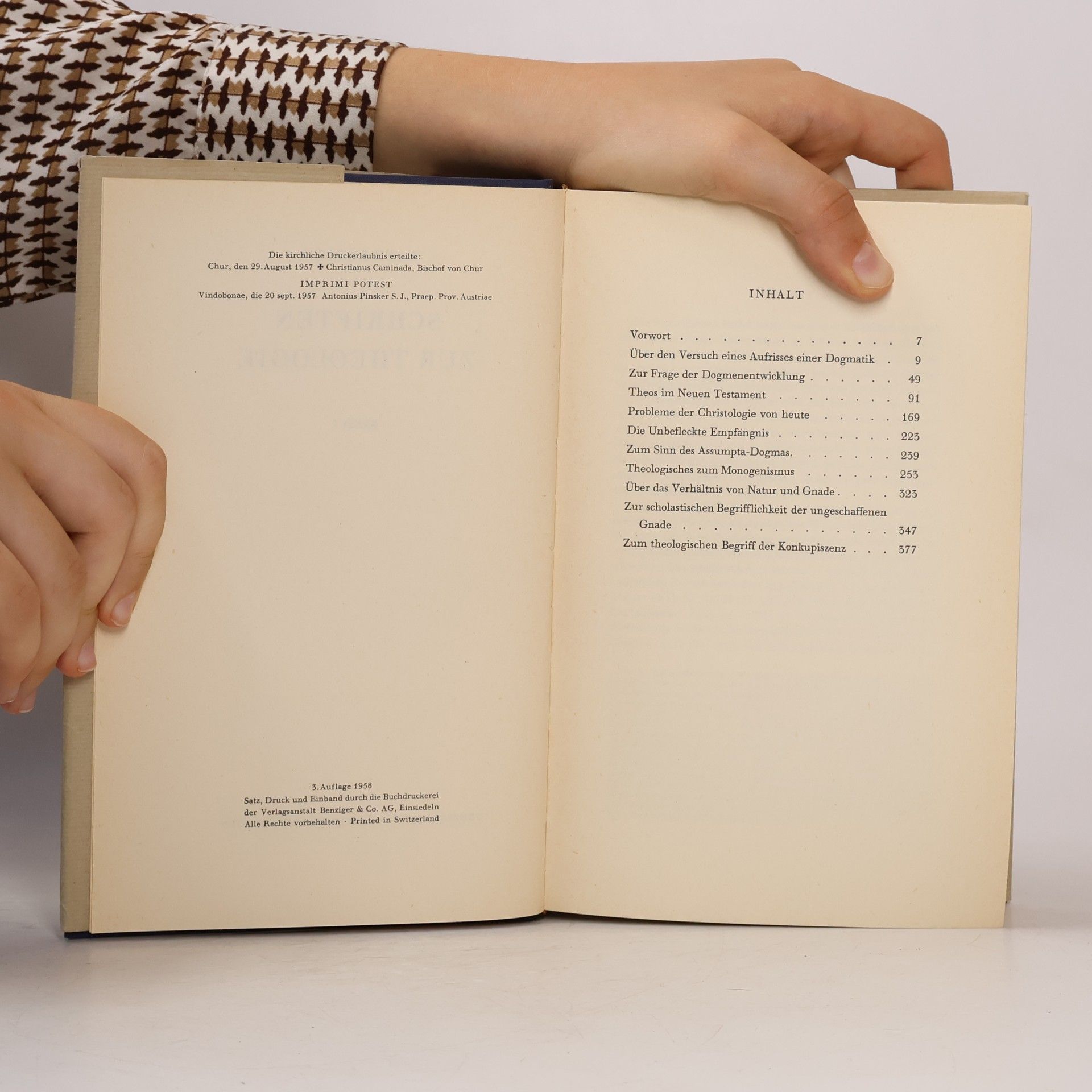Karl Rahner Schriften zur Theologie I