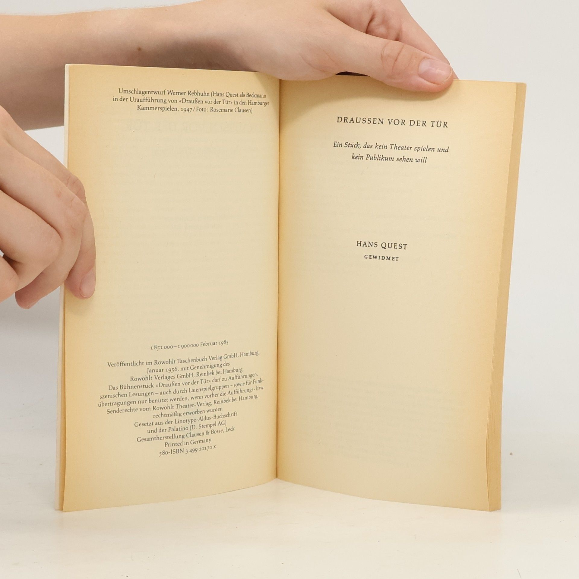Heinrich Böll Draußen vor der tür