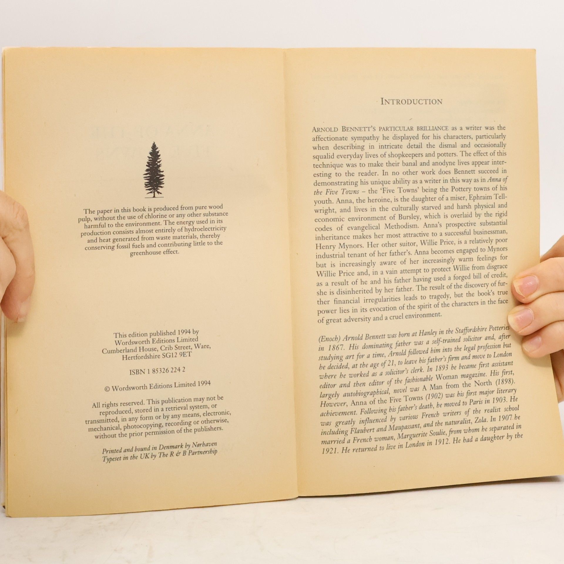 Arnold Bennett Wordsworth Classics: Anna of the Five Towns: Complete and Unabridged