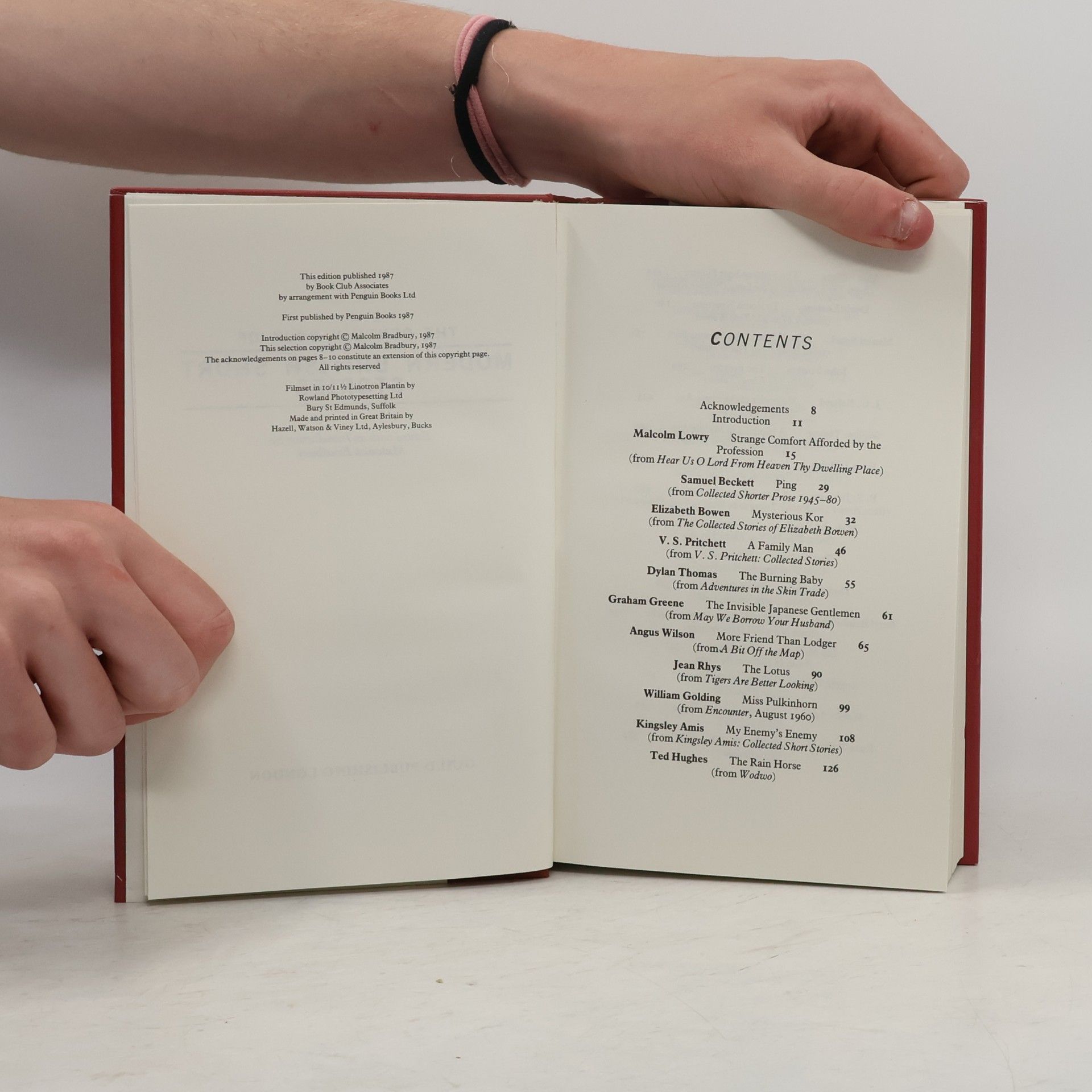 Malcolm Bradbury The Penguin Book of Modern British Short Stories