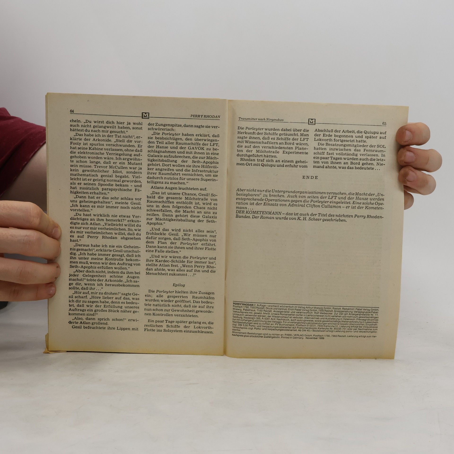 H. G. Ewers Perry Rhodan 1082: Transmitter nach Nirgendwo