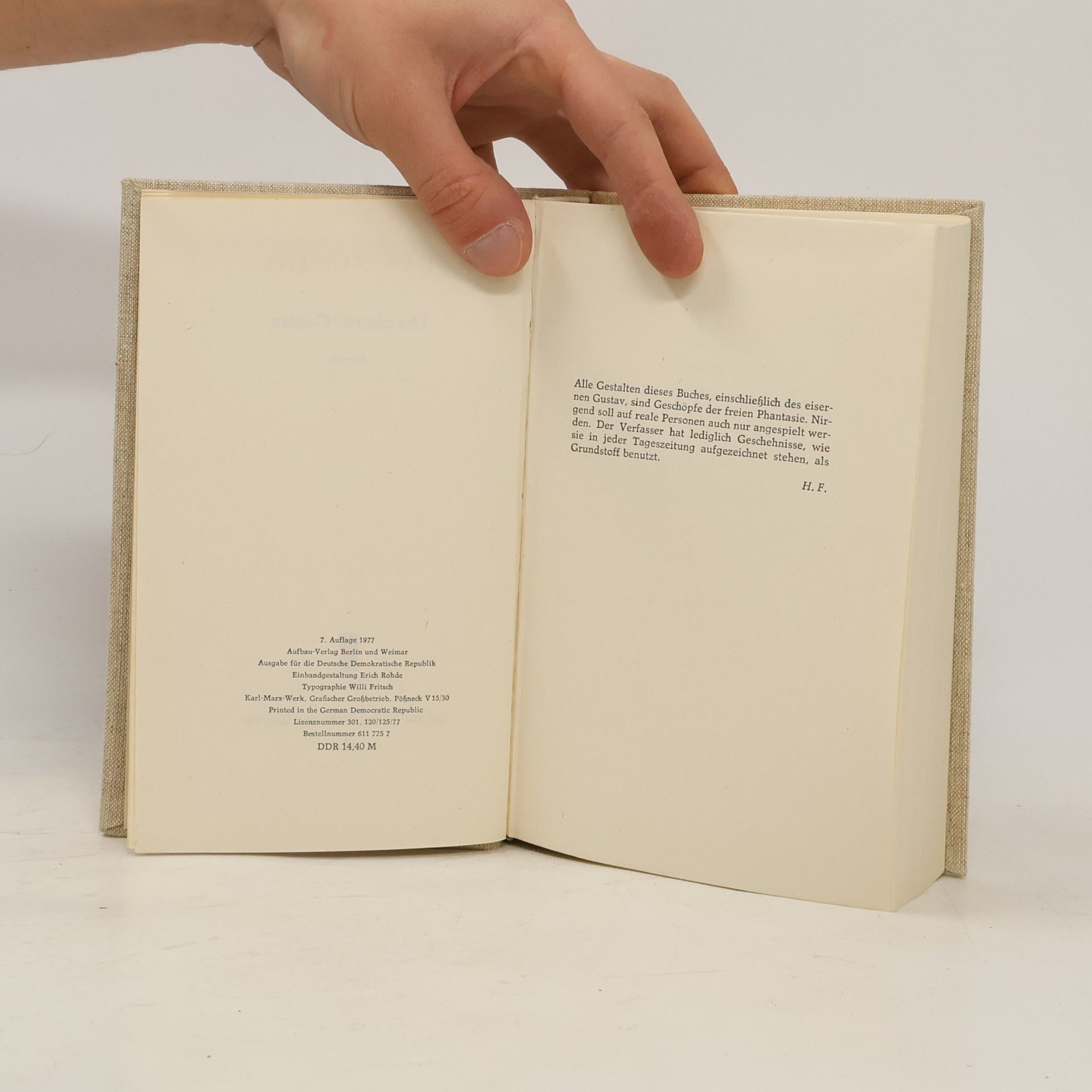 Hans Fallada Der eiserne Gustav