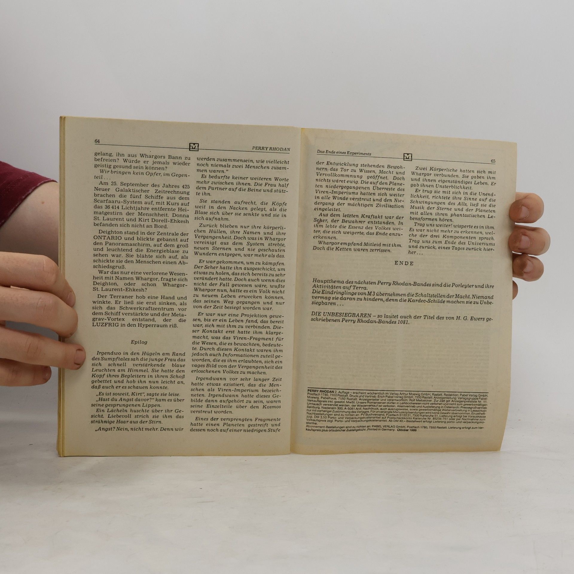 Horst Hoffmann Perry Rhodan 1080: Das Ende eines Experiments