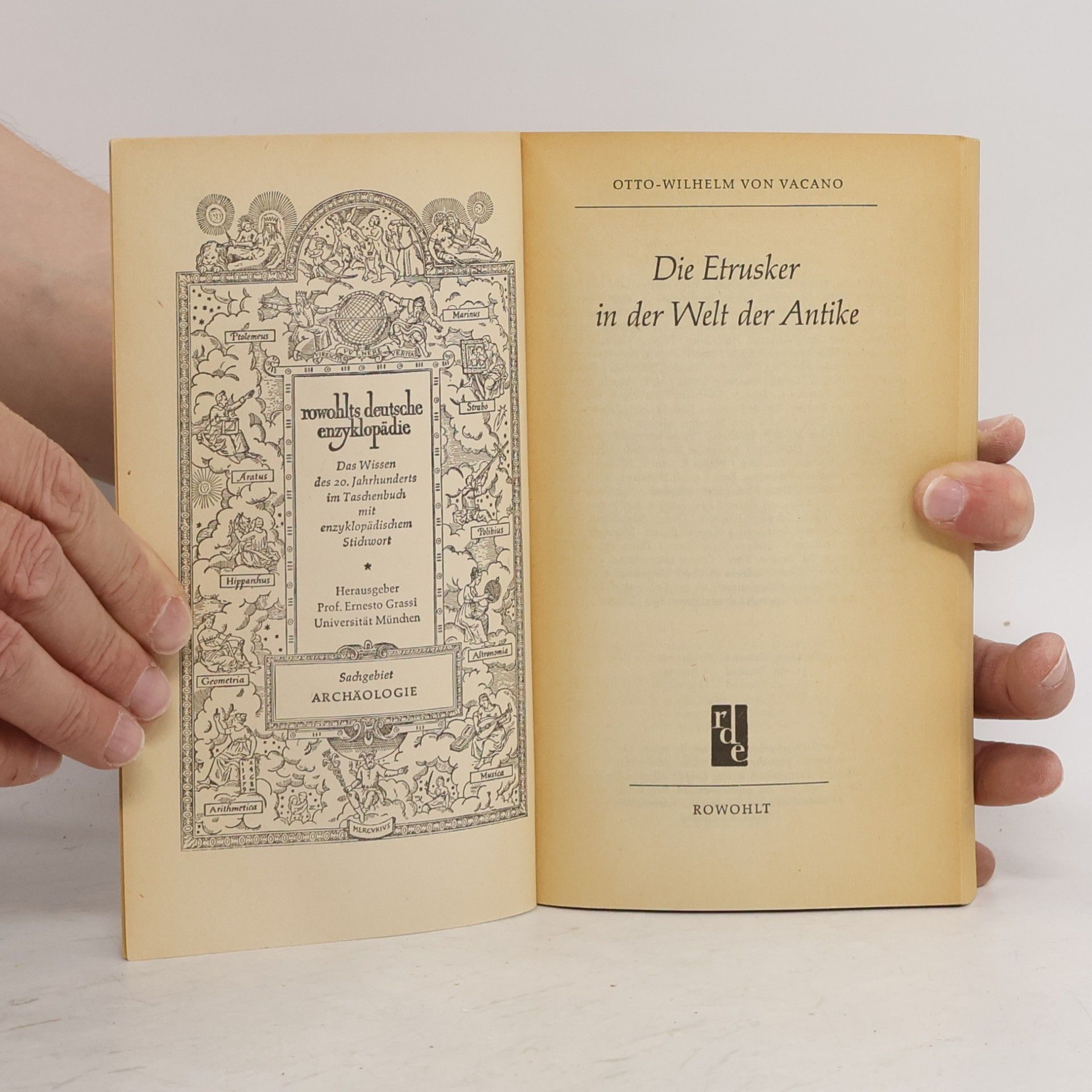 Otto Wilhelm von Vacano Die Etrusker in der Welt der Antike