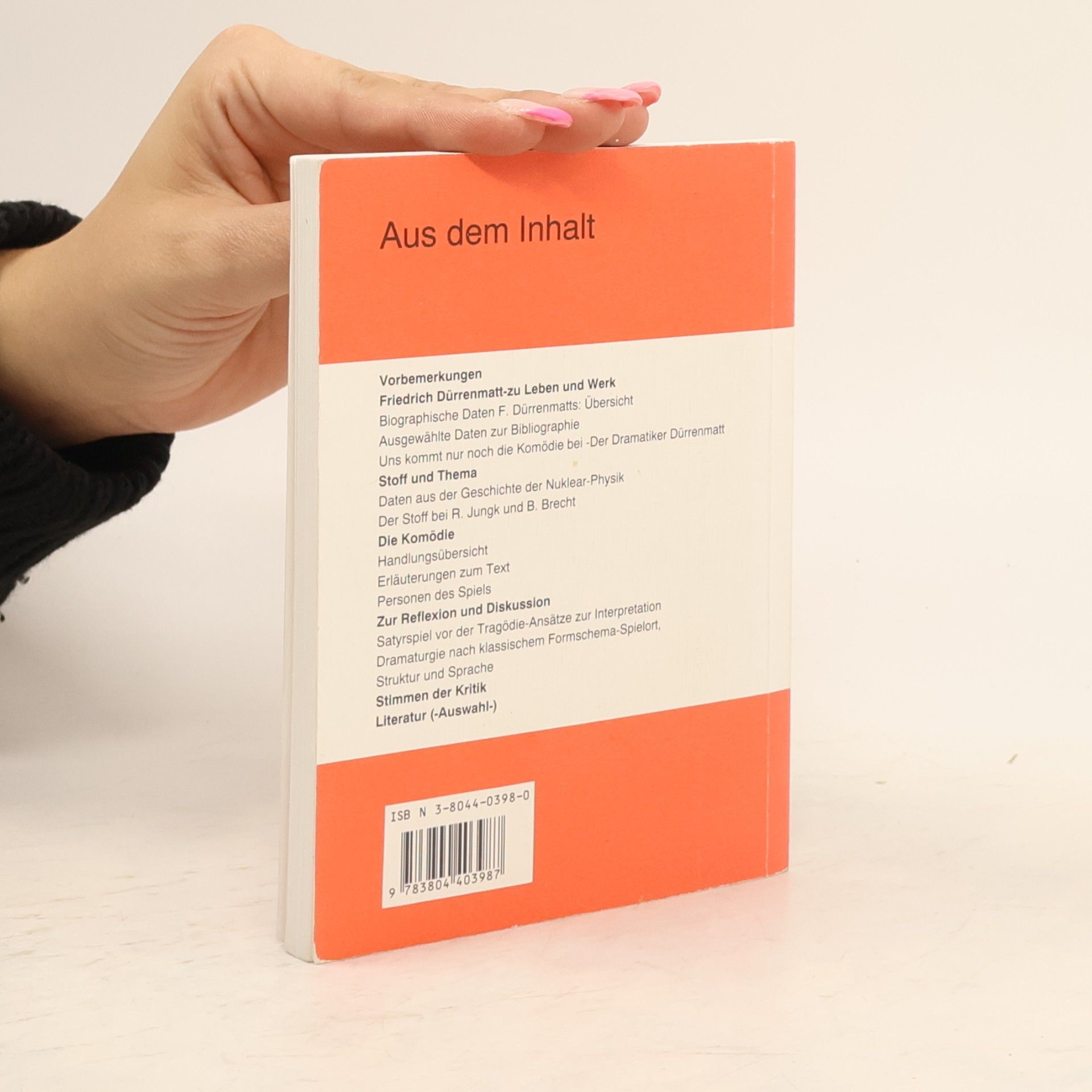 Reinhard Kästler Erläuterungen zu Friedrich Dürrenmatt, Die Physiker