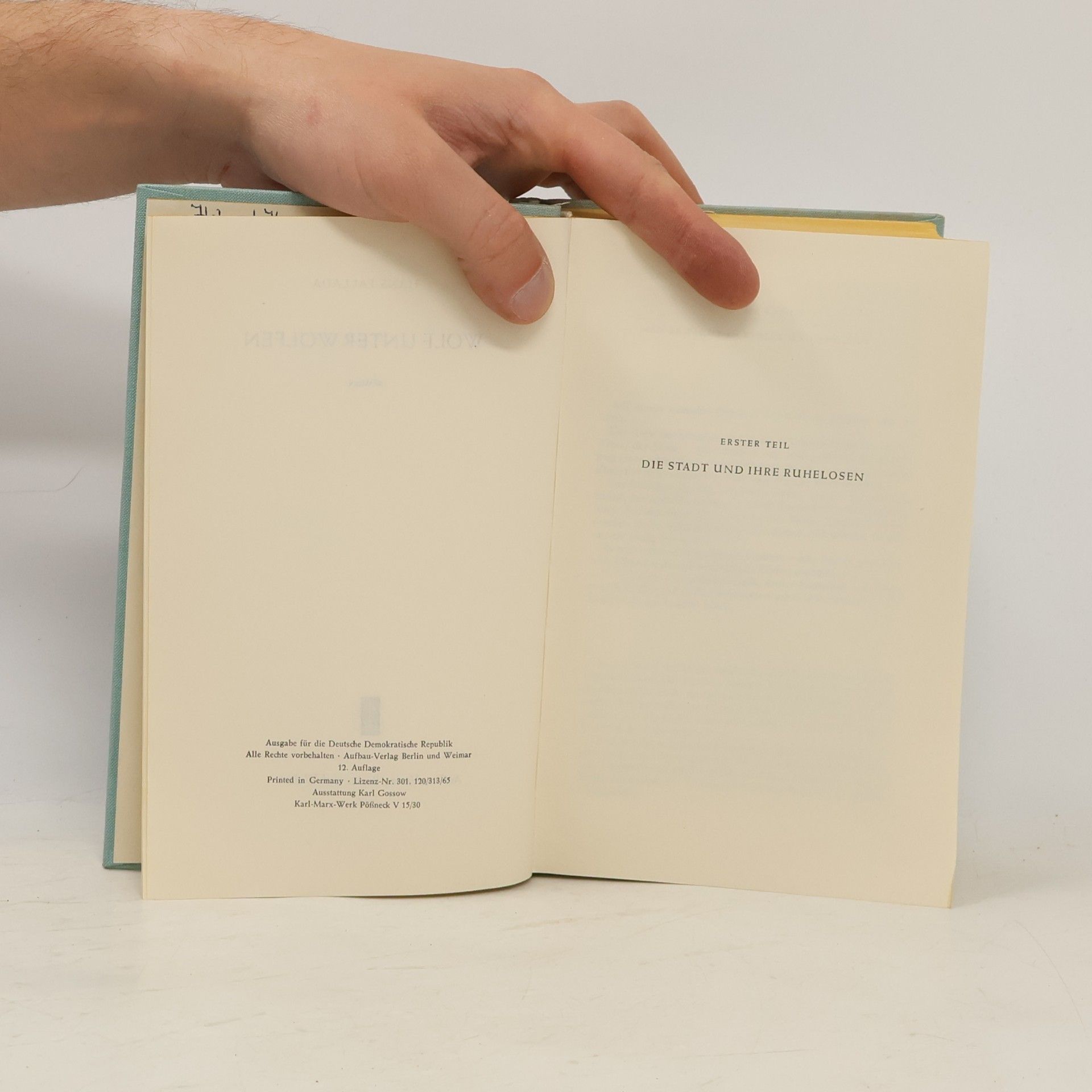 Hans Fallada Wolf unter Wölfen
