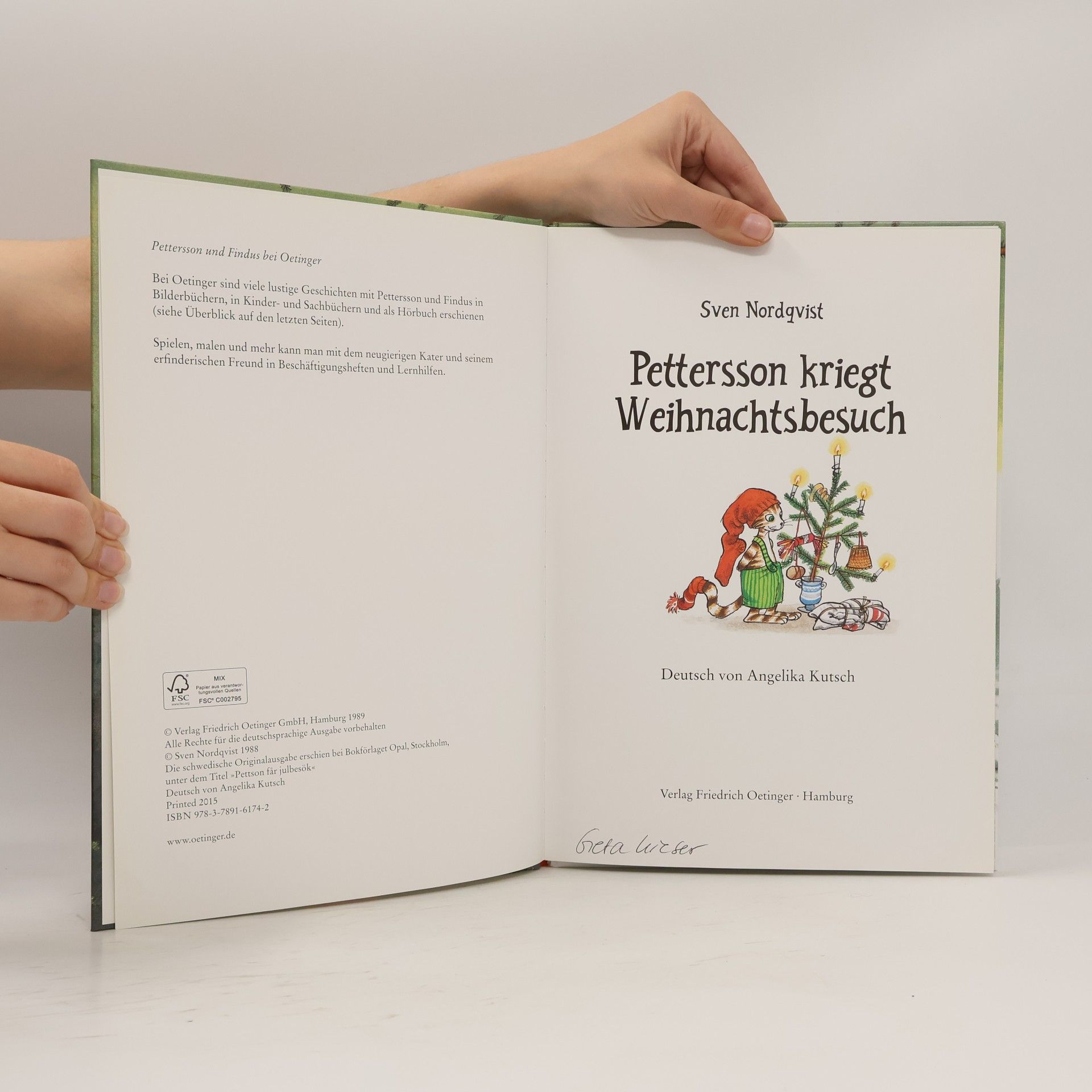 Sven Nordqvist Pettersson kriegt Weihnachtsbesuch