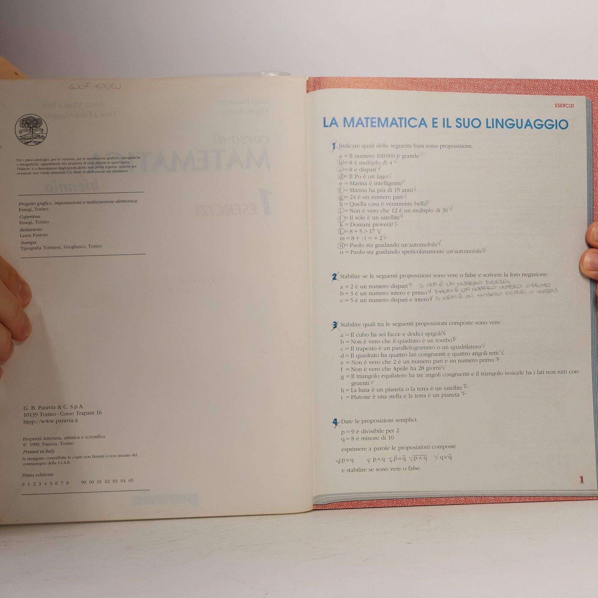 Luigi Facciotto Corso di matematica