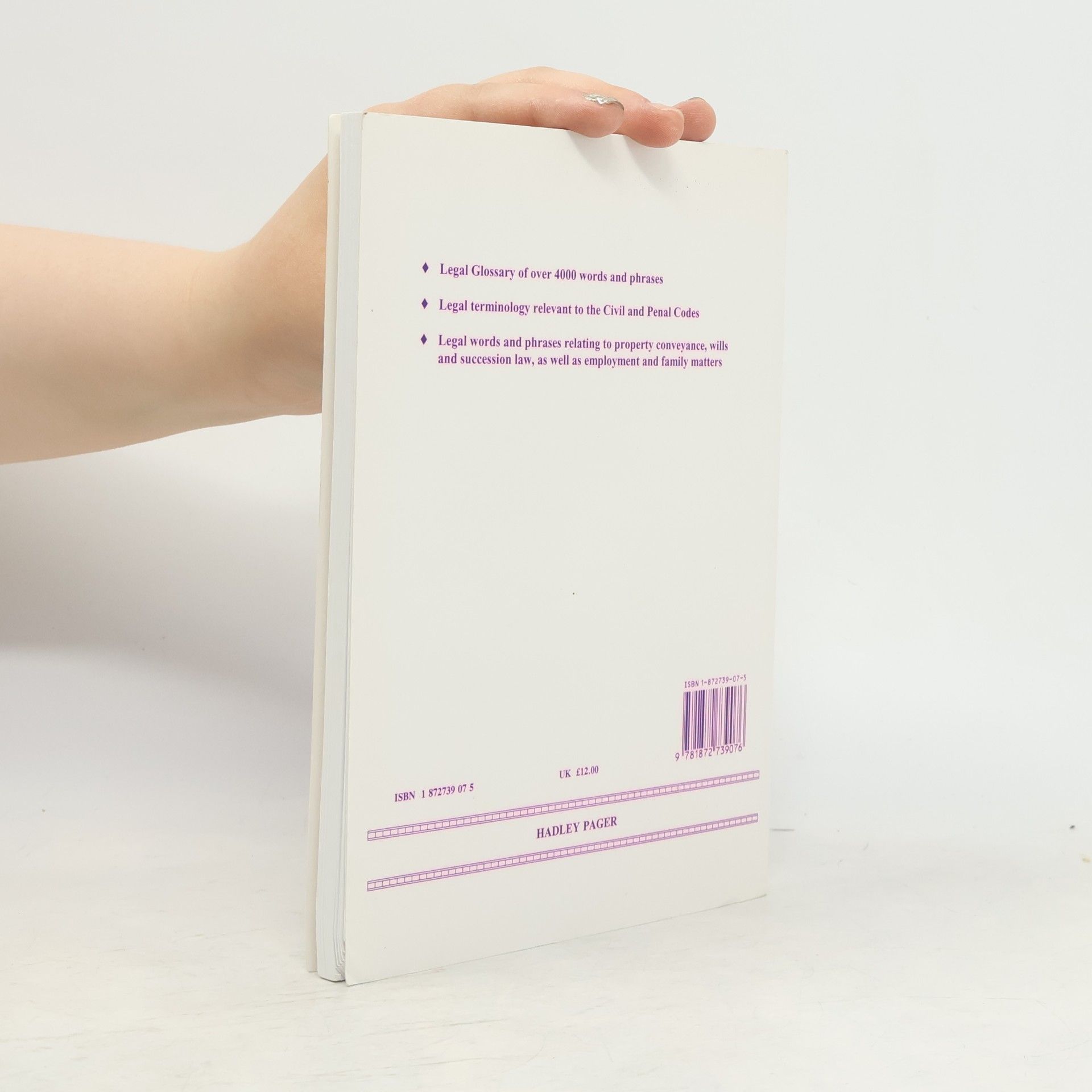 Hadley Pager Glossary of French Legal Terms