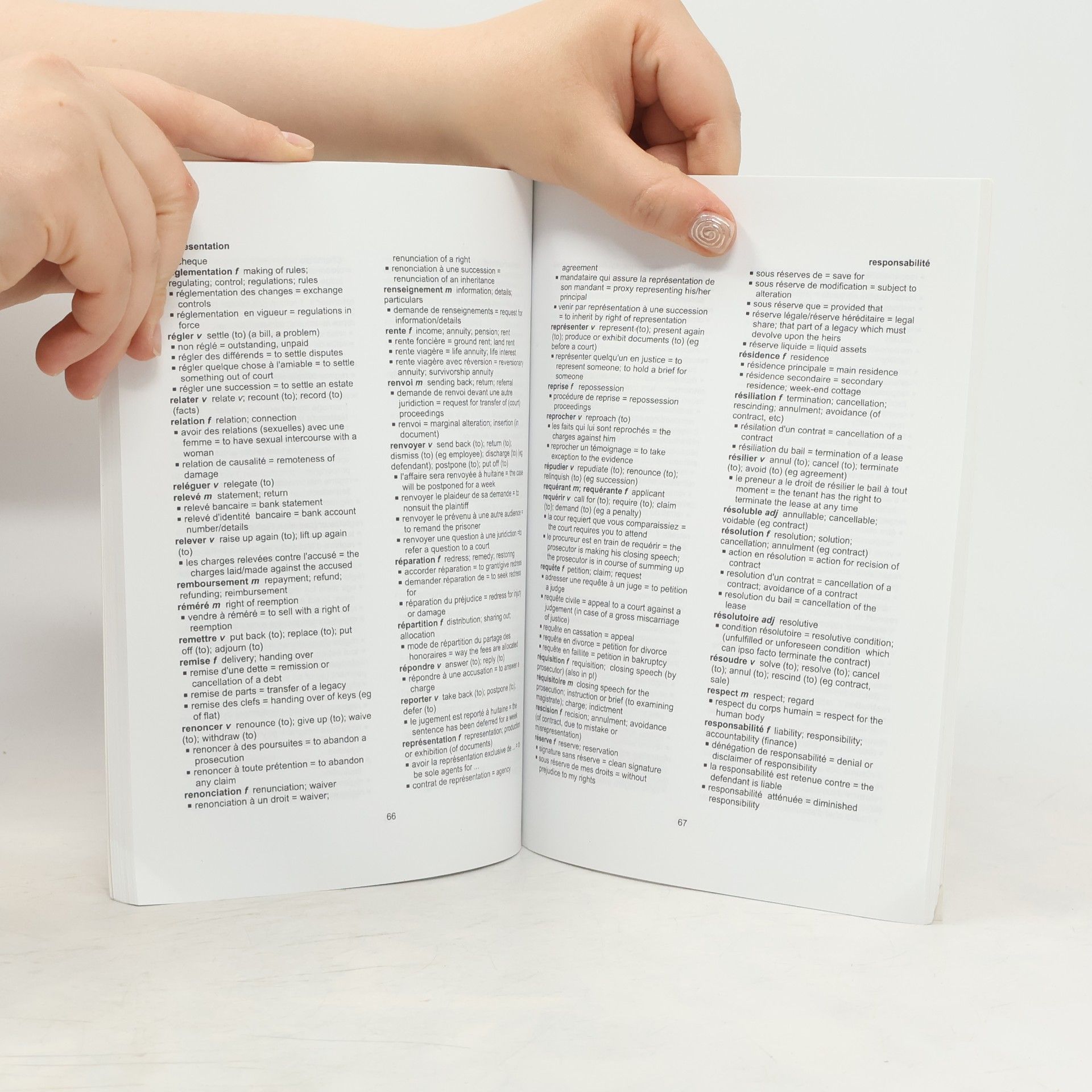 Hadley Pager Glossary of French Legal Terms