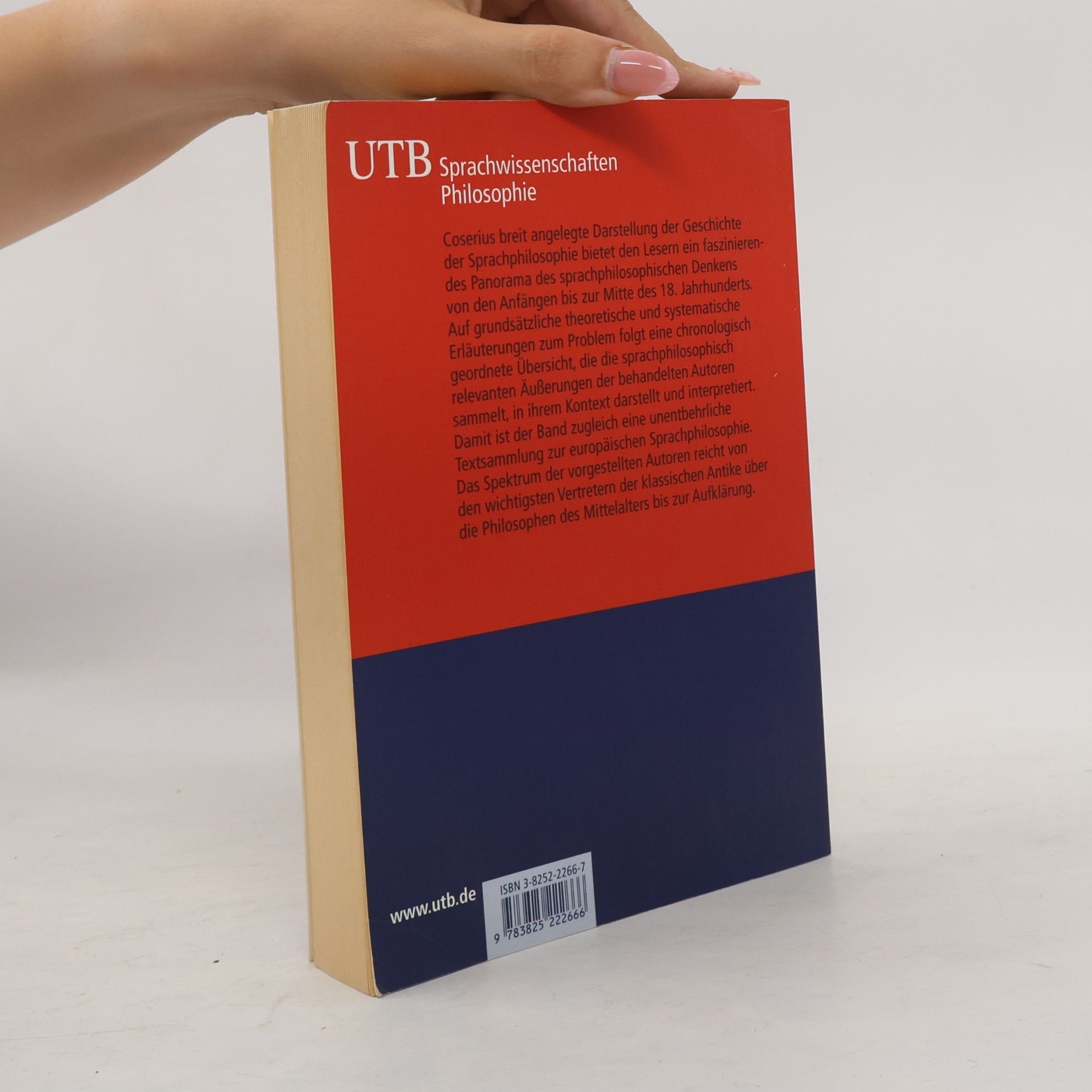 Eugenio Coșeriu UTB - 1: Geschichte der Sprachphilosophie