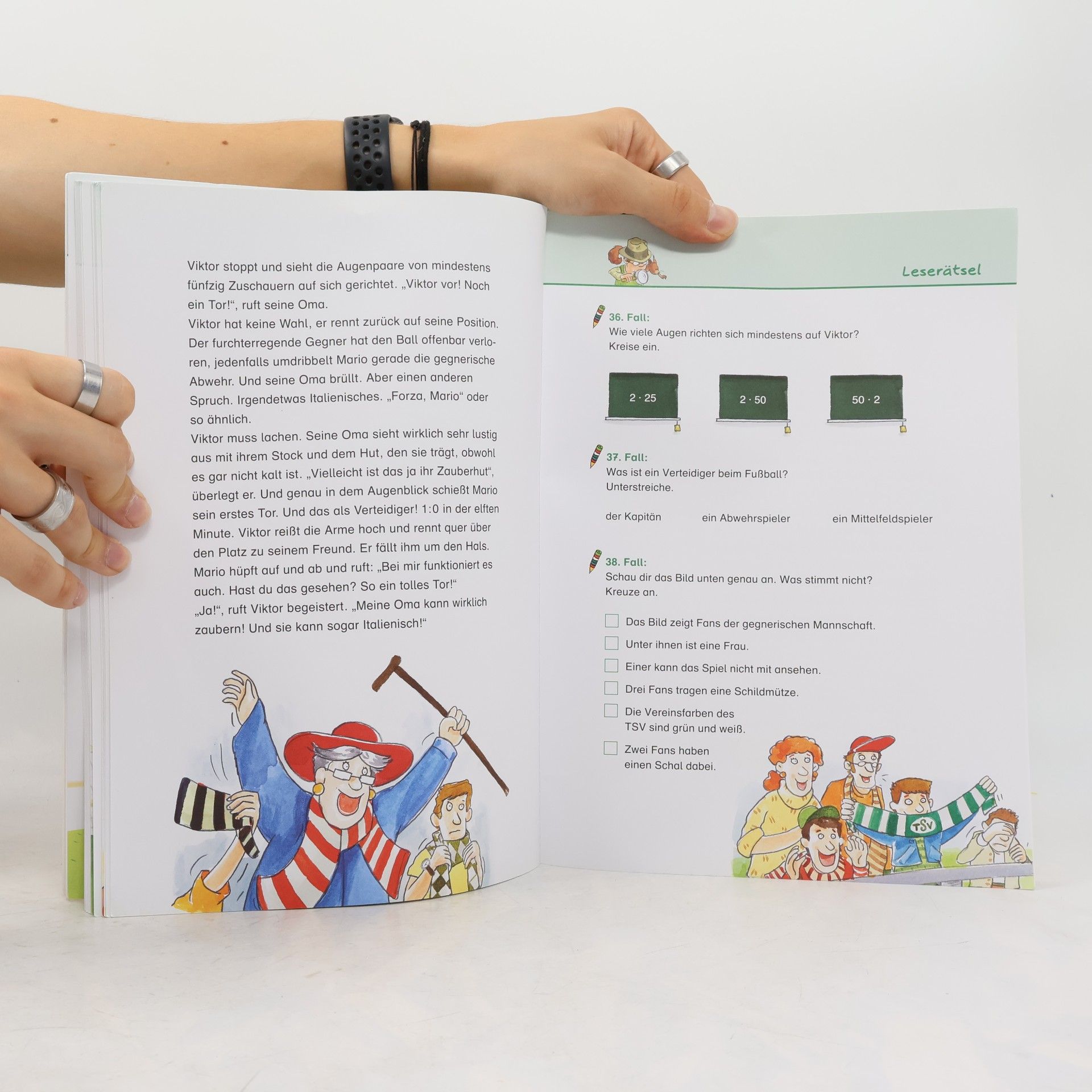 Barbara Zoschke Lesedetektive Übungsbücher - Viktor und die Fußball-Dinos, 3. Klasse