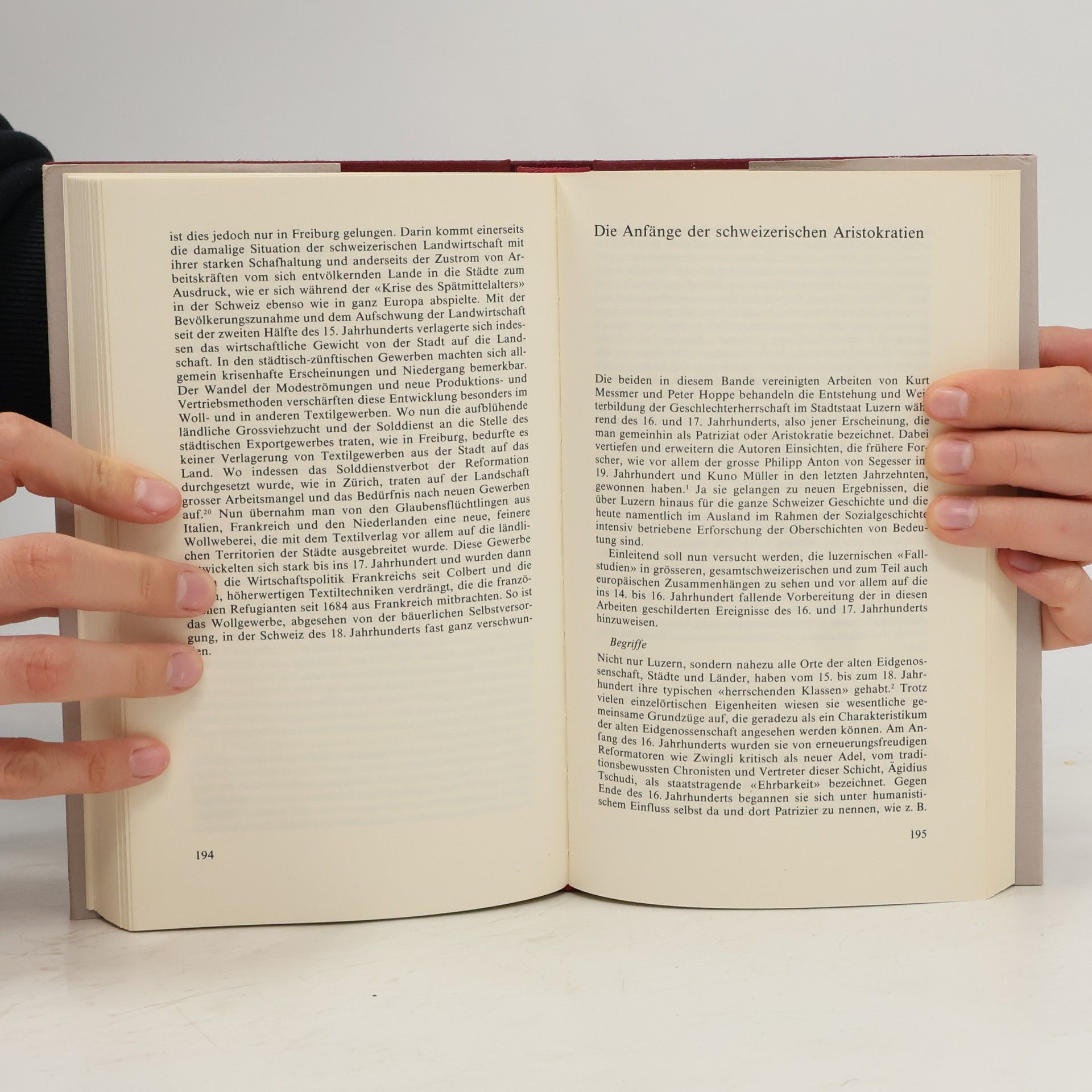 Hans Conrad Peyer Könige, Stadt und Kapital